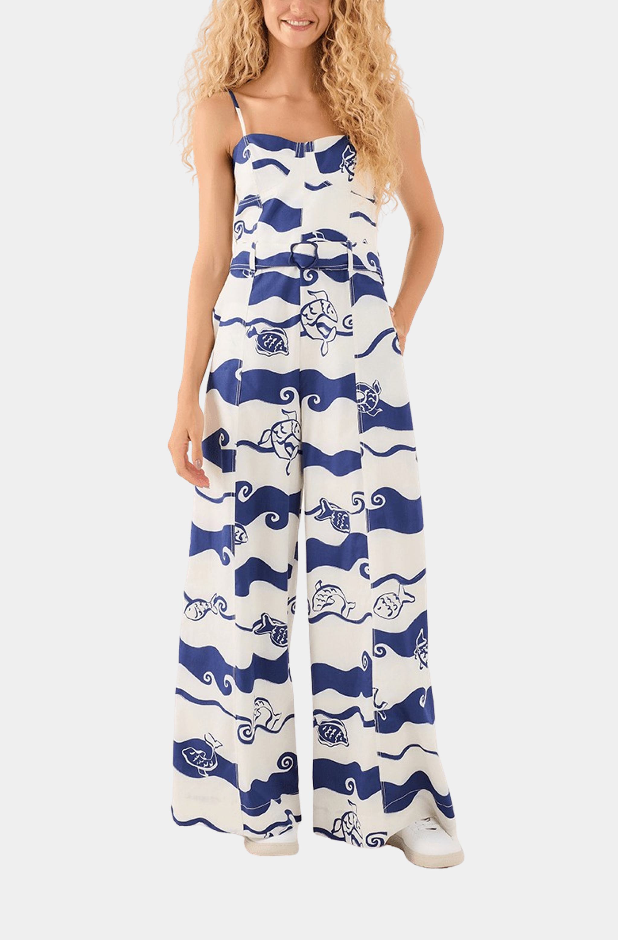 Jumpsuit In Painted Print