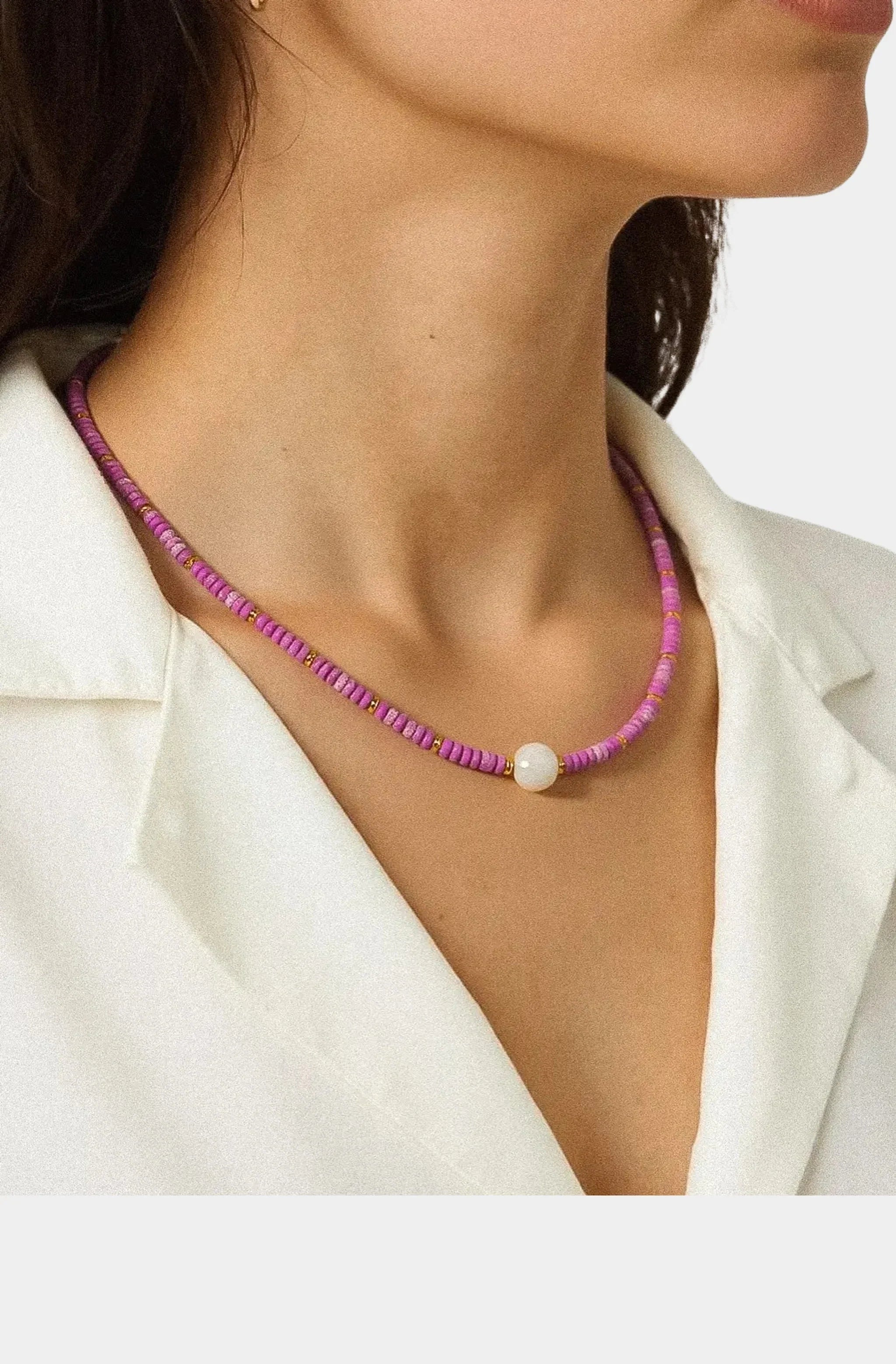 Millie Beaded Pearl Necklace