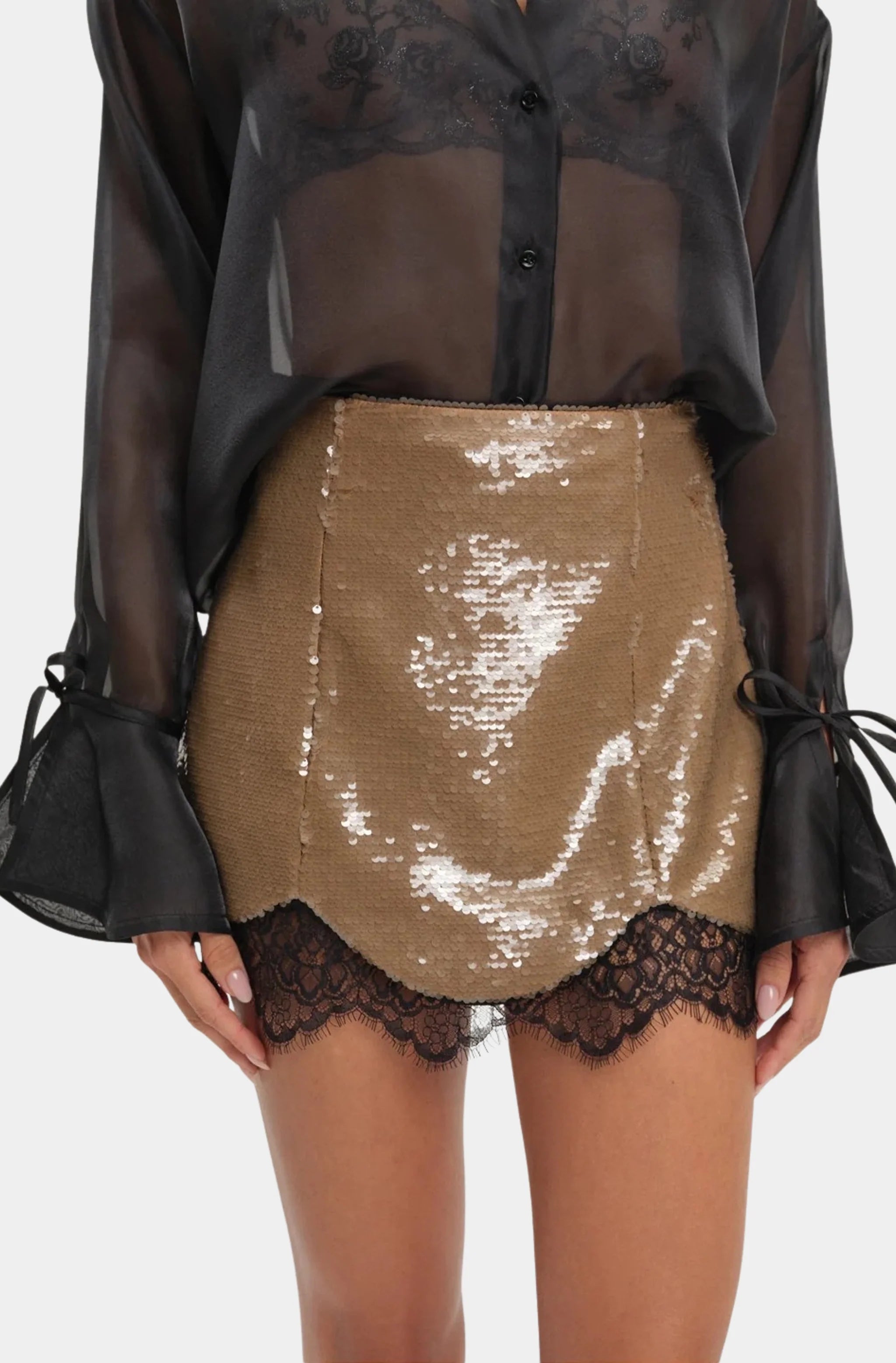 Sylvie Sequin Mini Skirt
