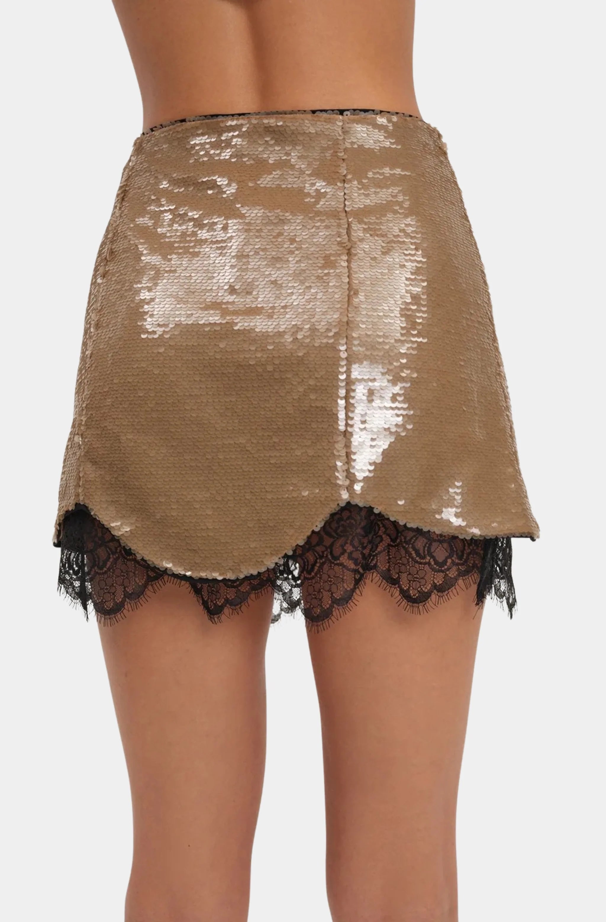 Sylvie Sequin Mini Skirt