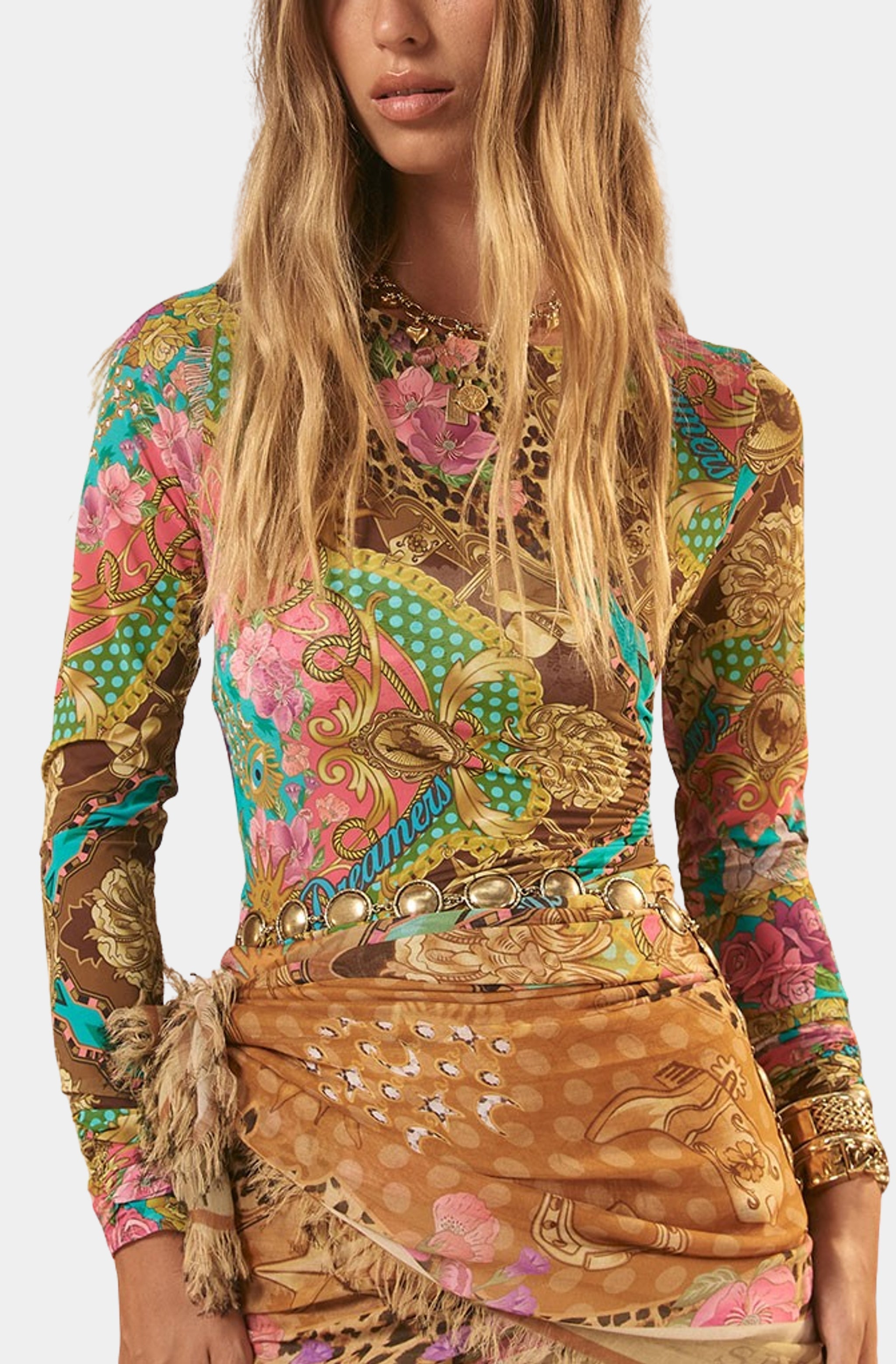 Lovers & Dreamers Mesh Long Sleeve Top