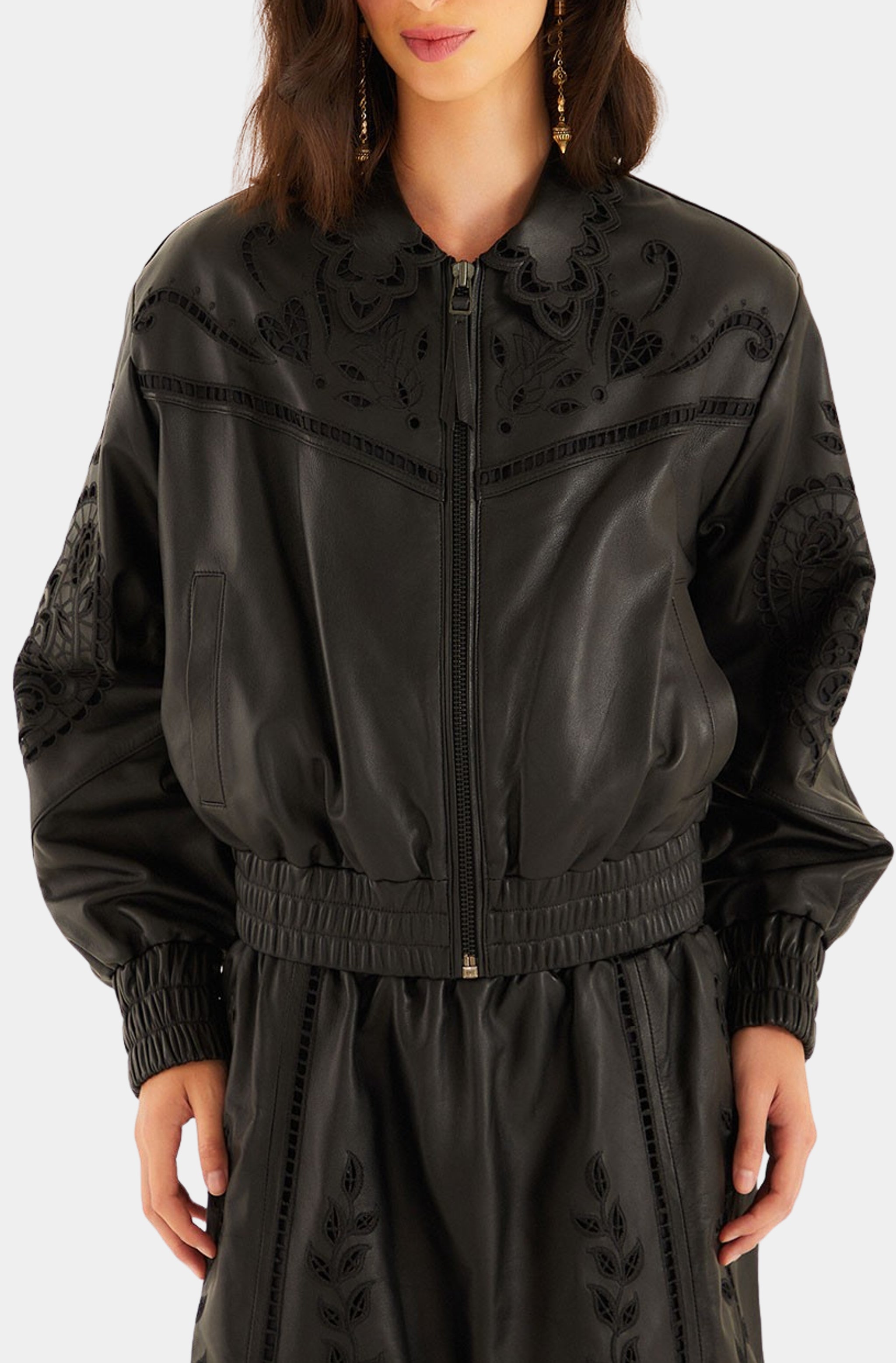 Black Richilieu Heart Jacket