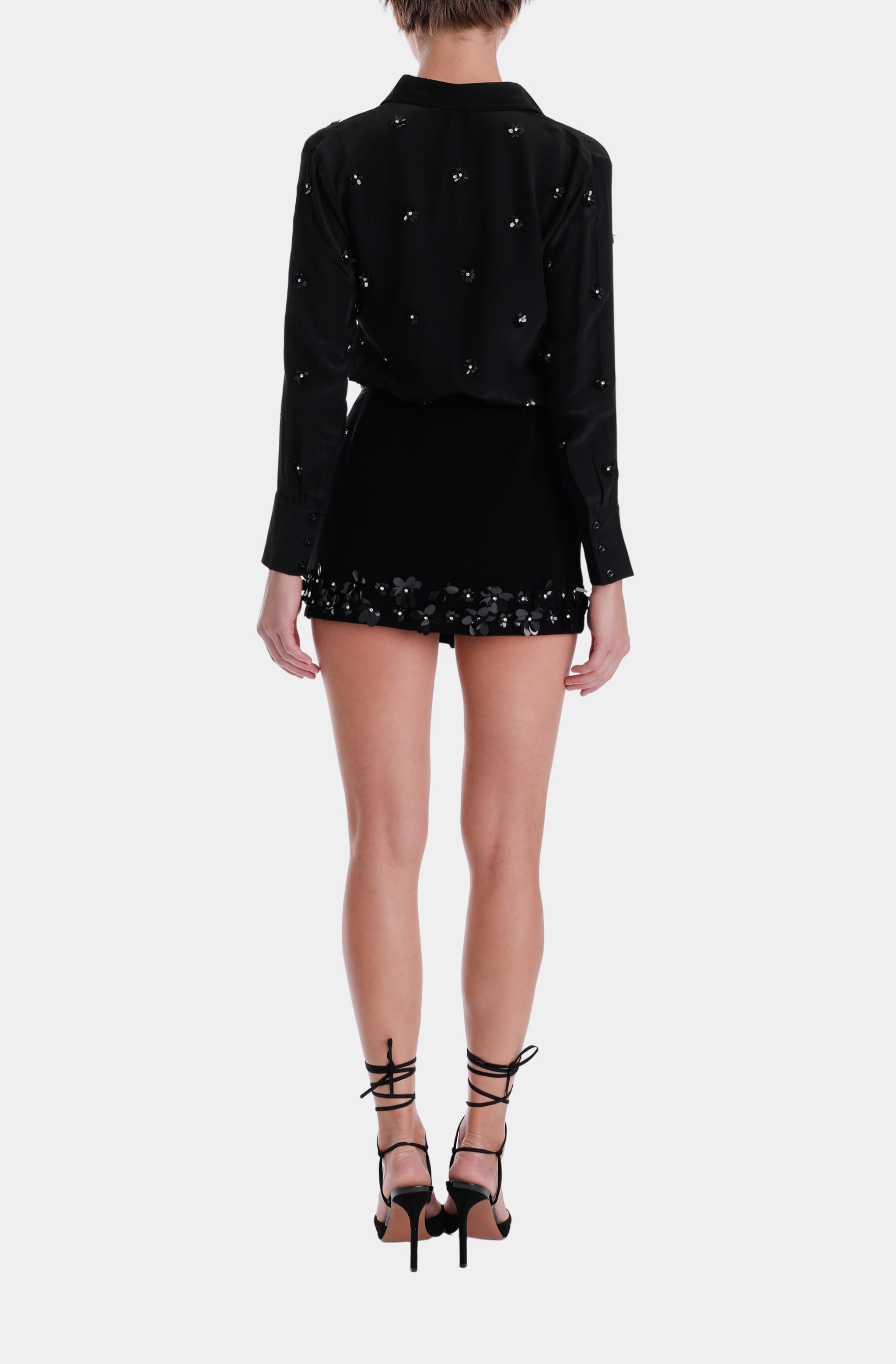 Bella Embroidered Mini Skort