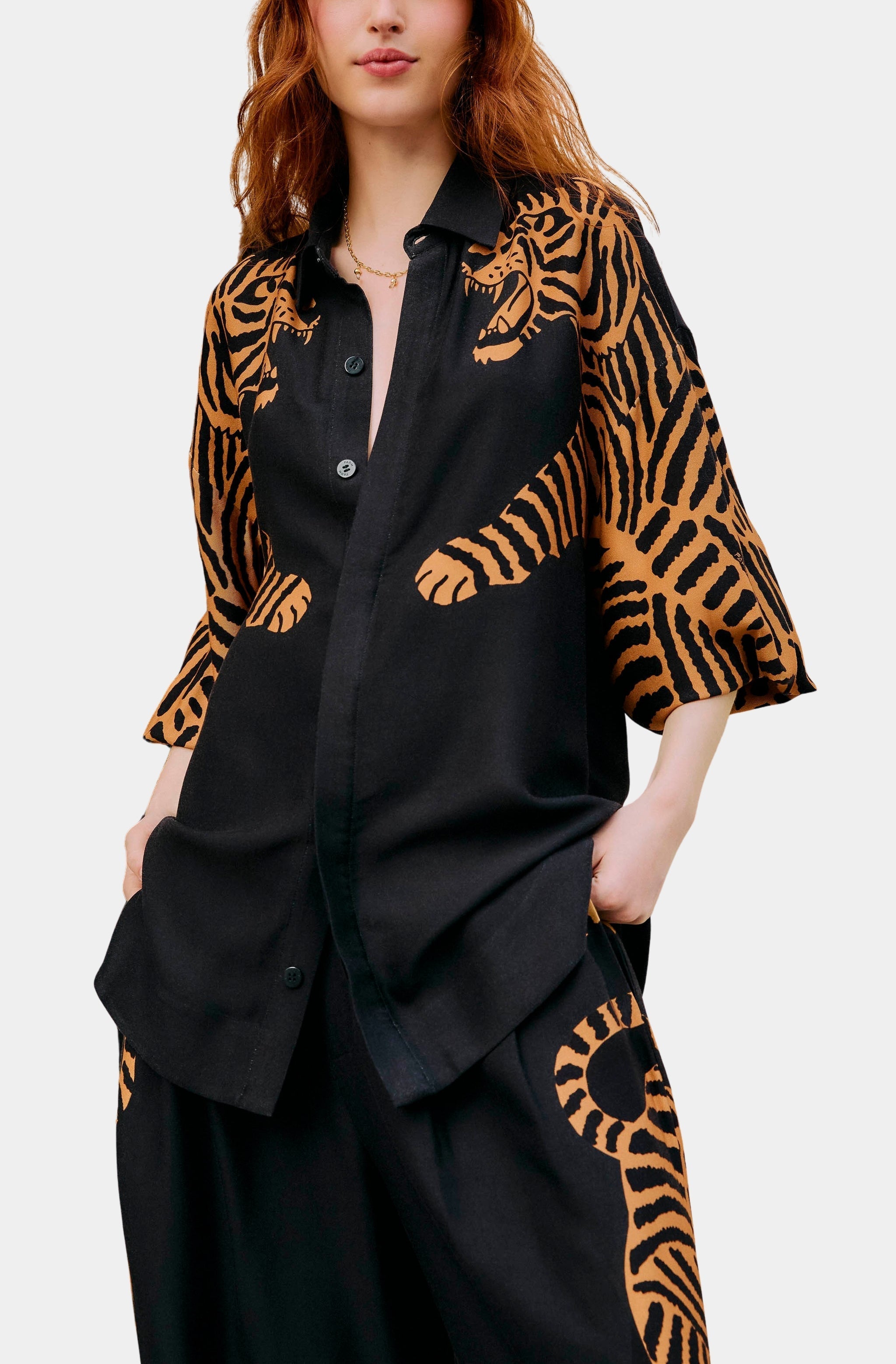 Black Tiger Long Sleeve Shirt