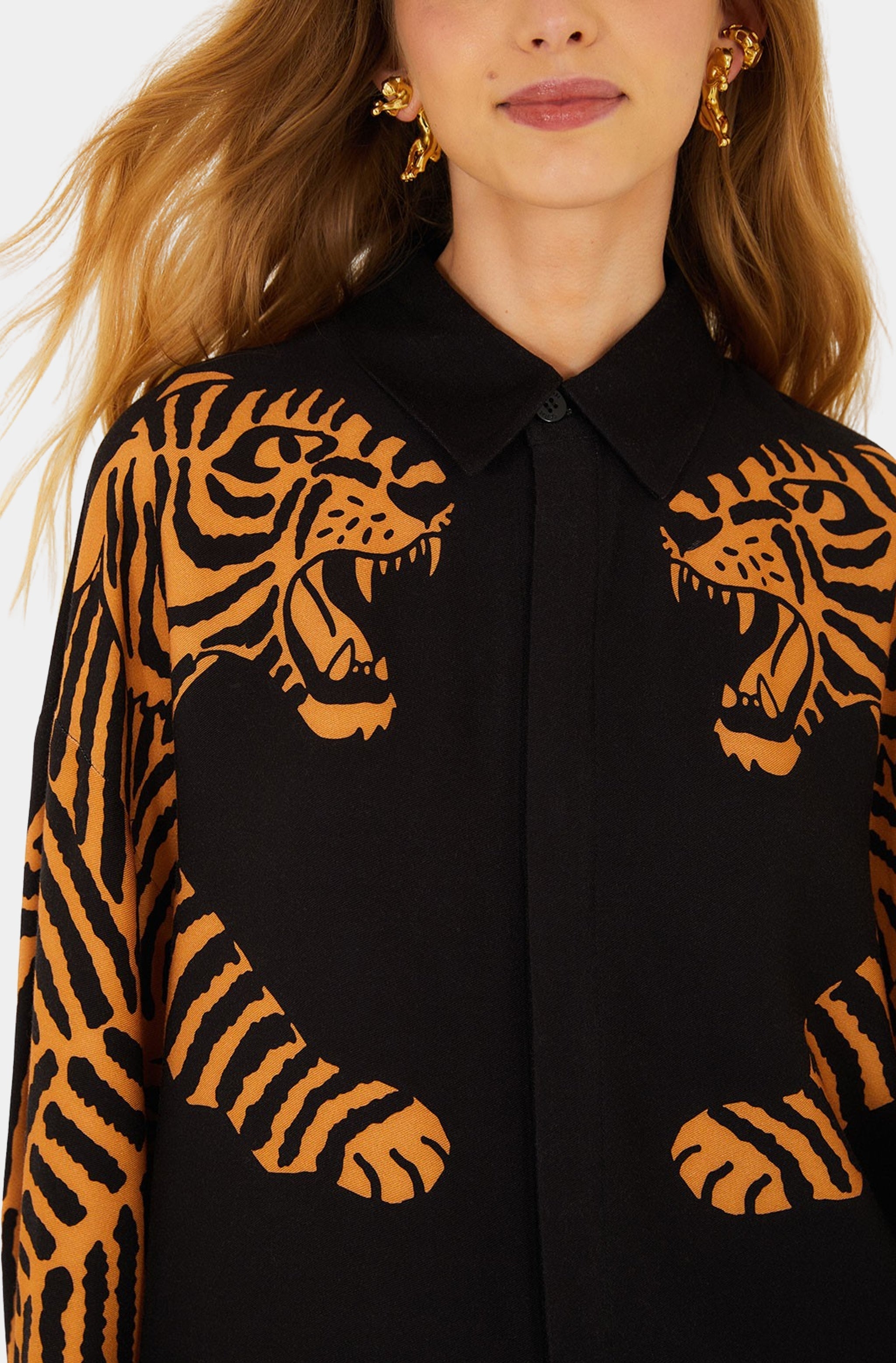Black Tiger Long Sleeve Shirt