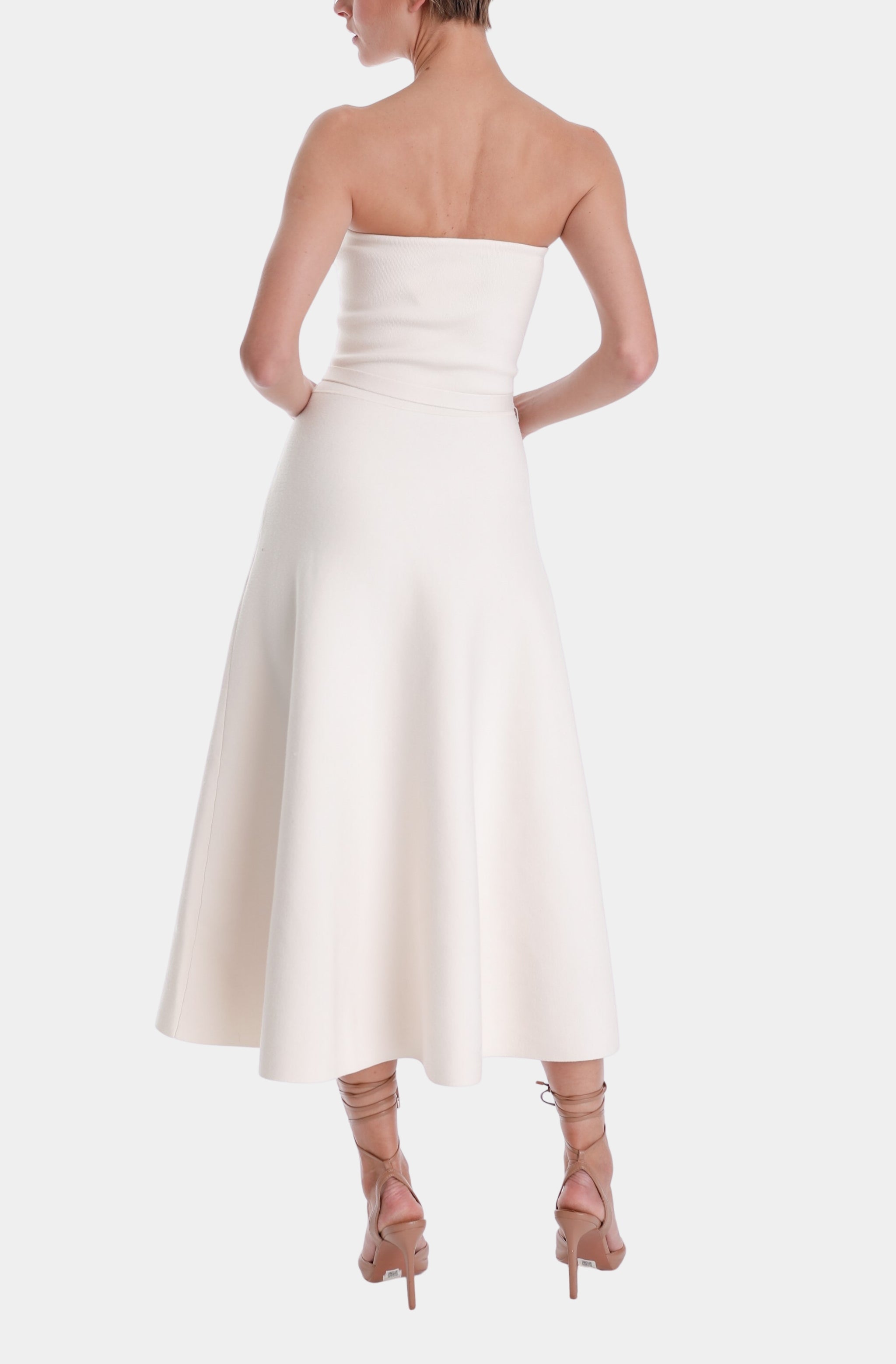 Eira Strapless Midi Dress