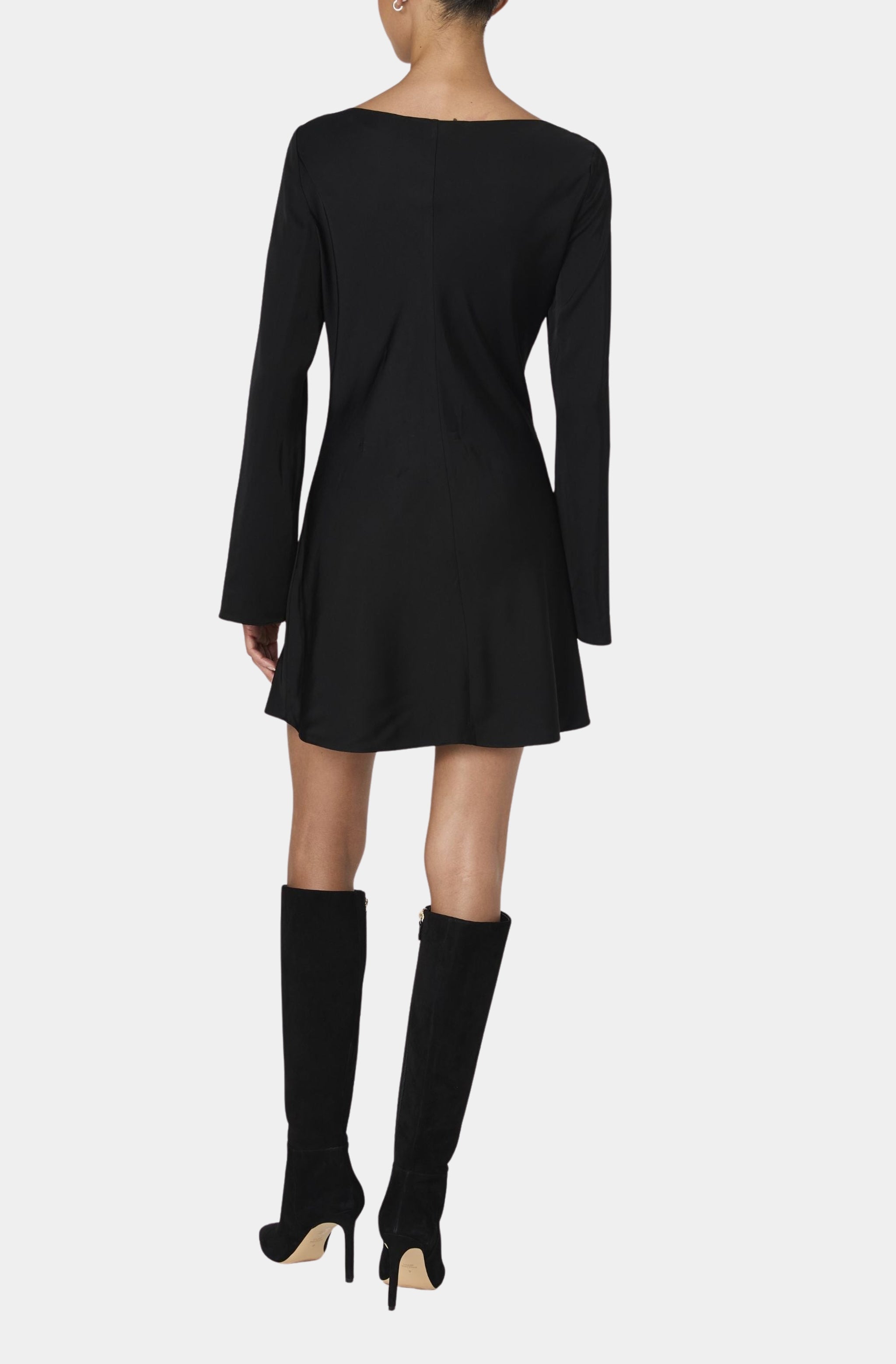 Ennis Satin Longsleeve Mini Dress
