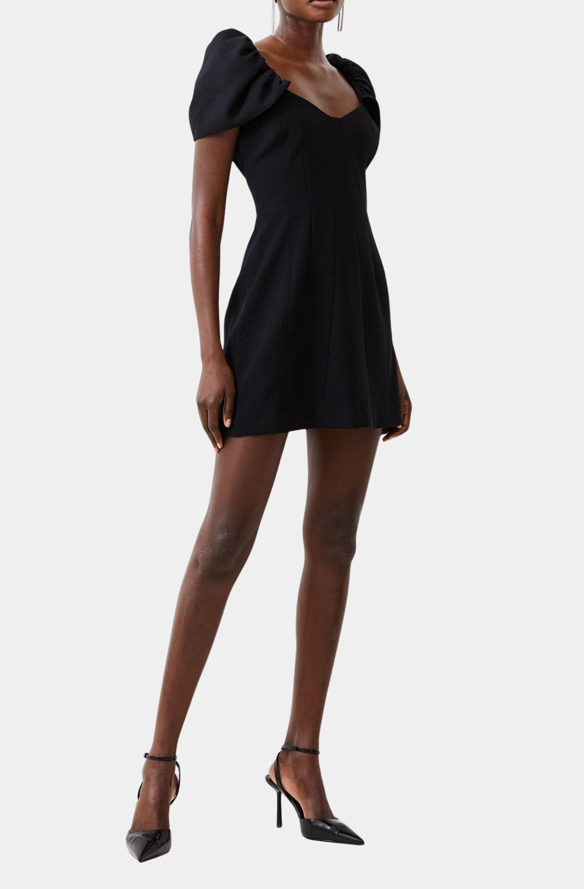 Whisper Gathered Sleeve Dress