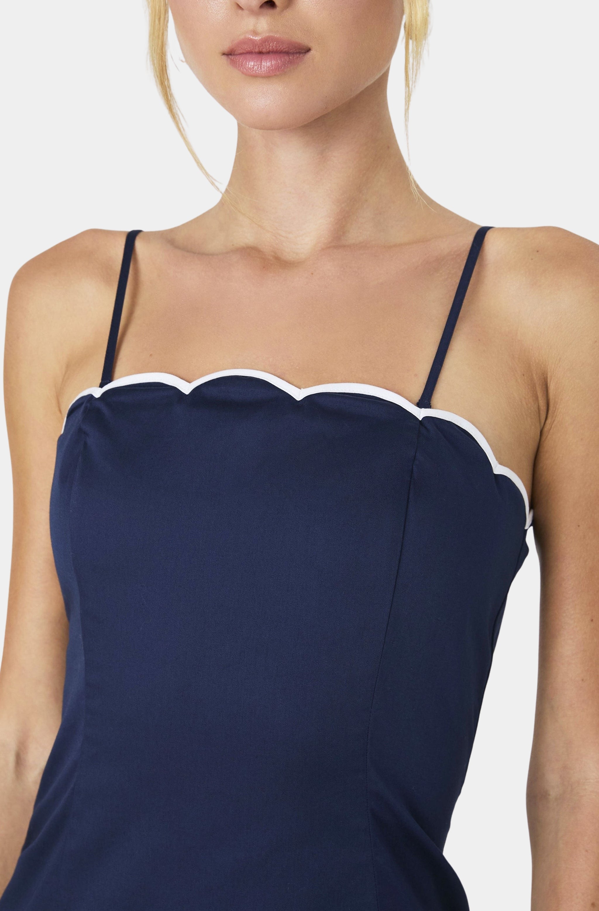 Alexis Cotton Scallop Mini Dress