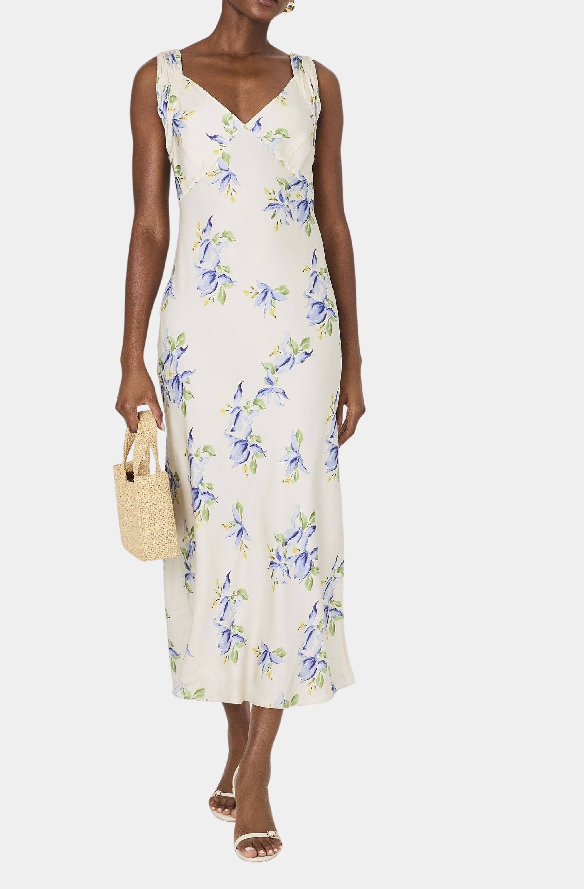 Vivian Ennis Satin Midaxi Dress
