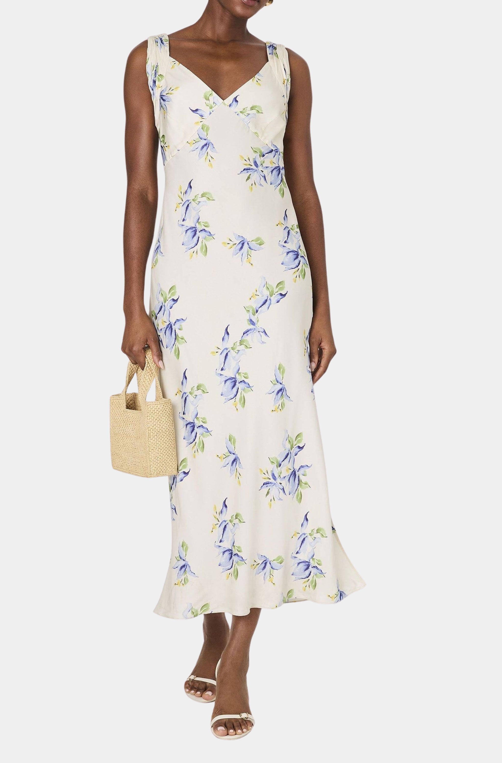 Vivian Ennis Satin Midaxi Dress