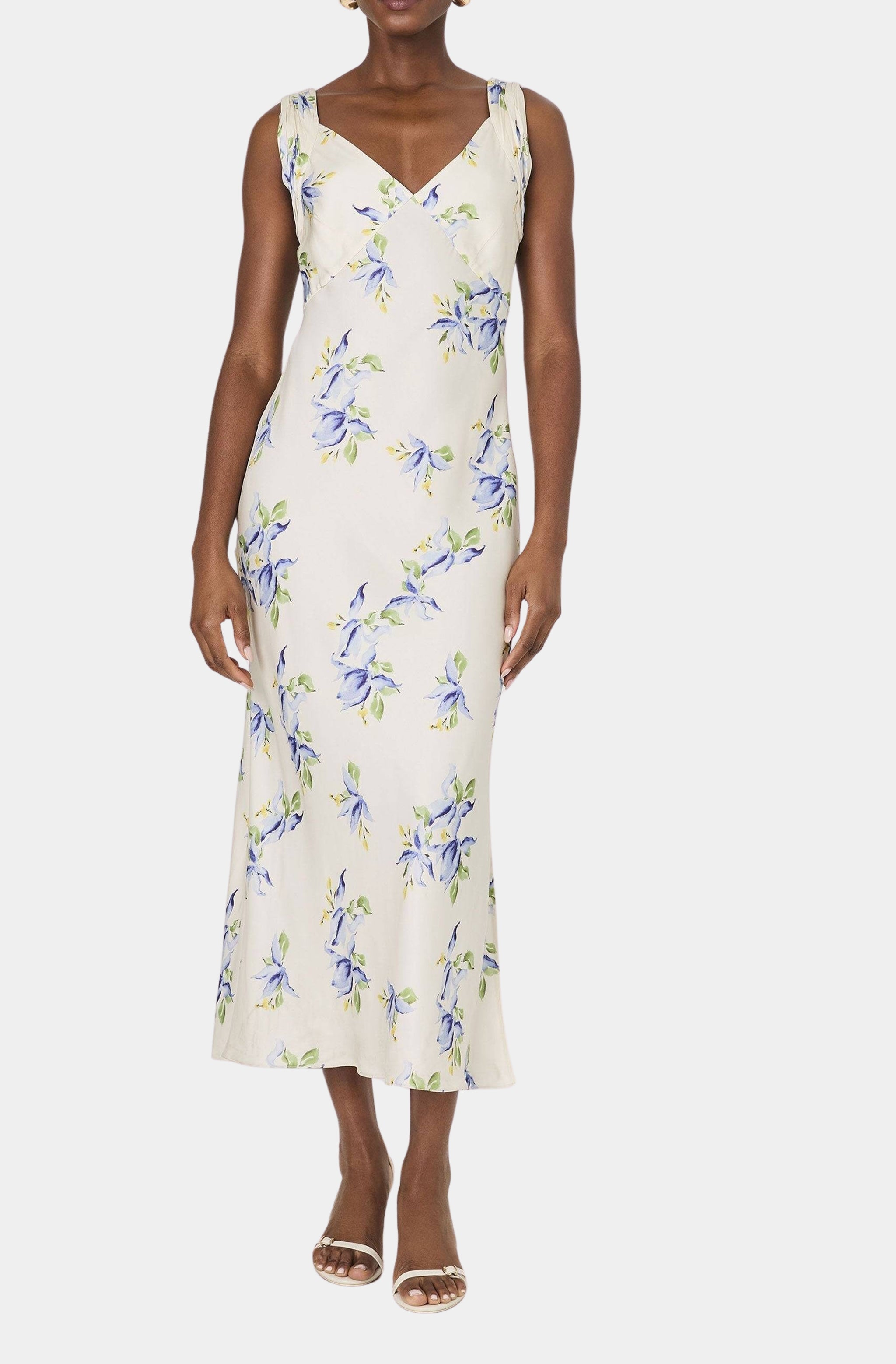 Vivian Ennis Satin Midaxi Dress