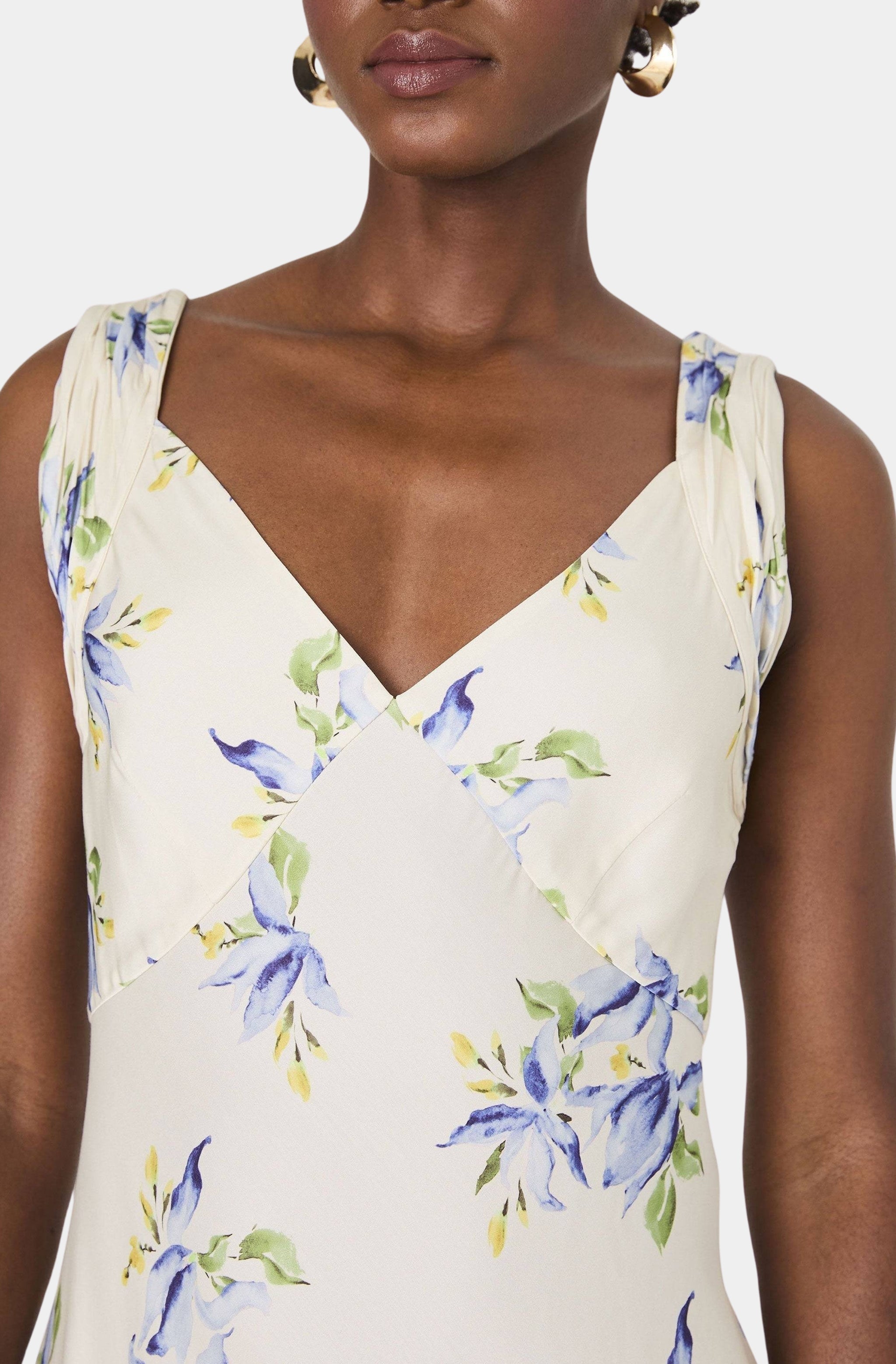 Vivian Ennis Satin Midaxi Dress