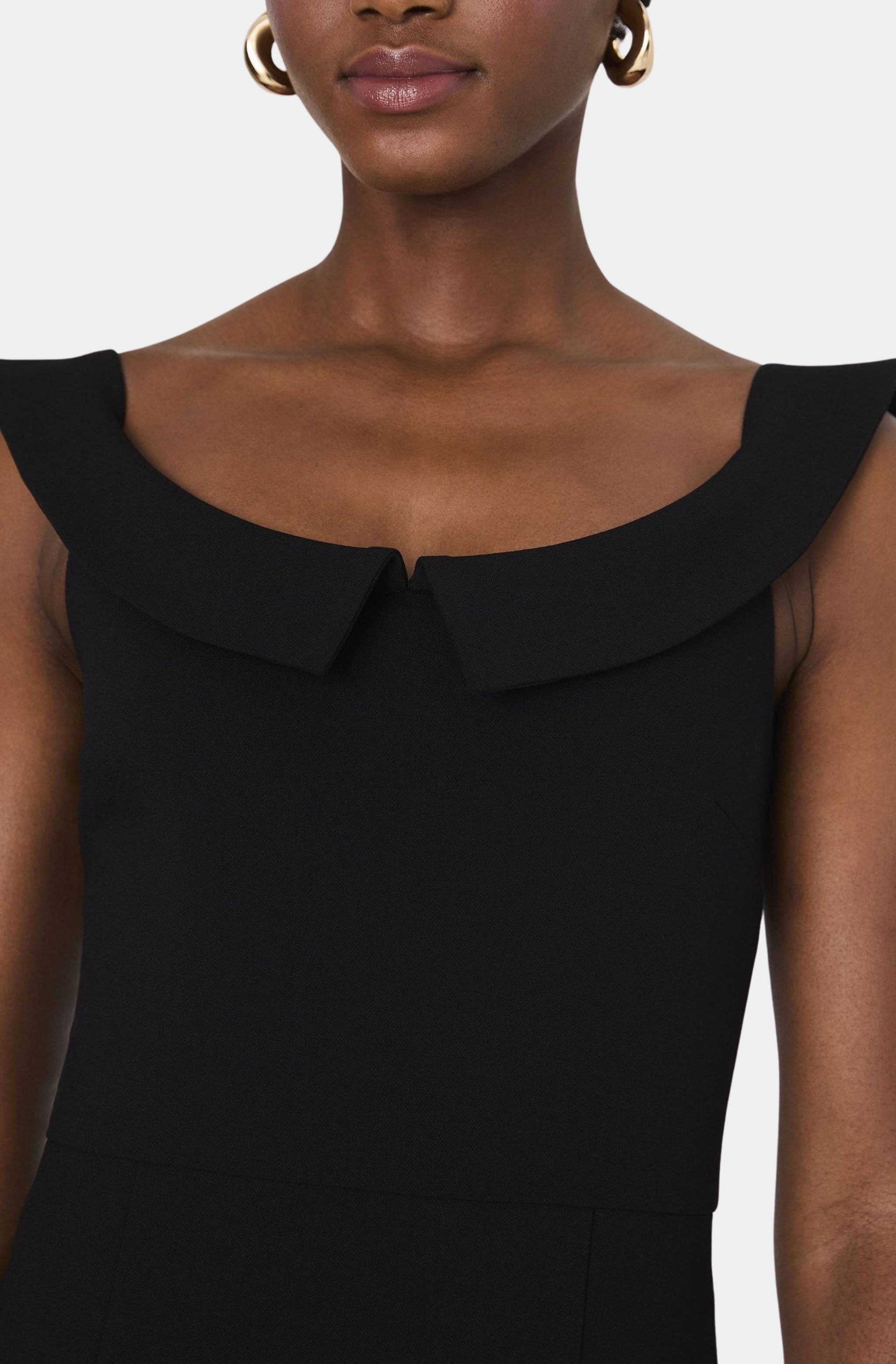 Whisper Collar Mini Dress