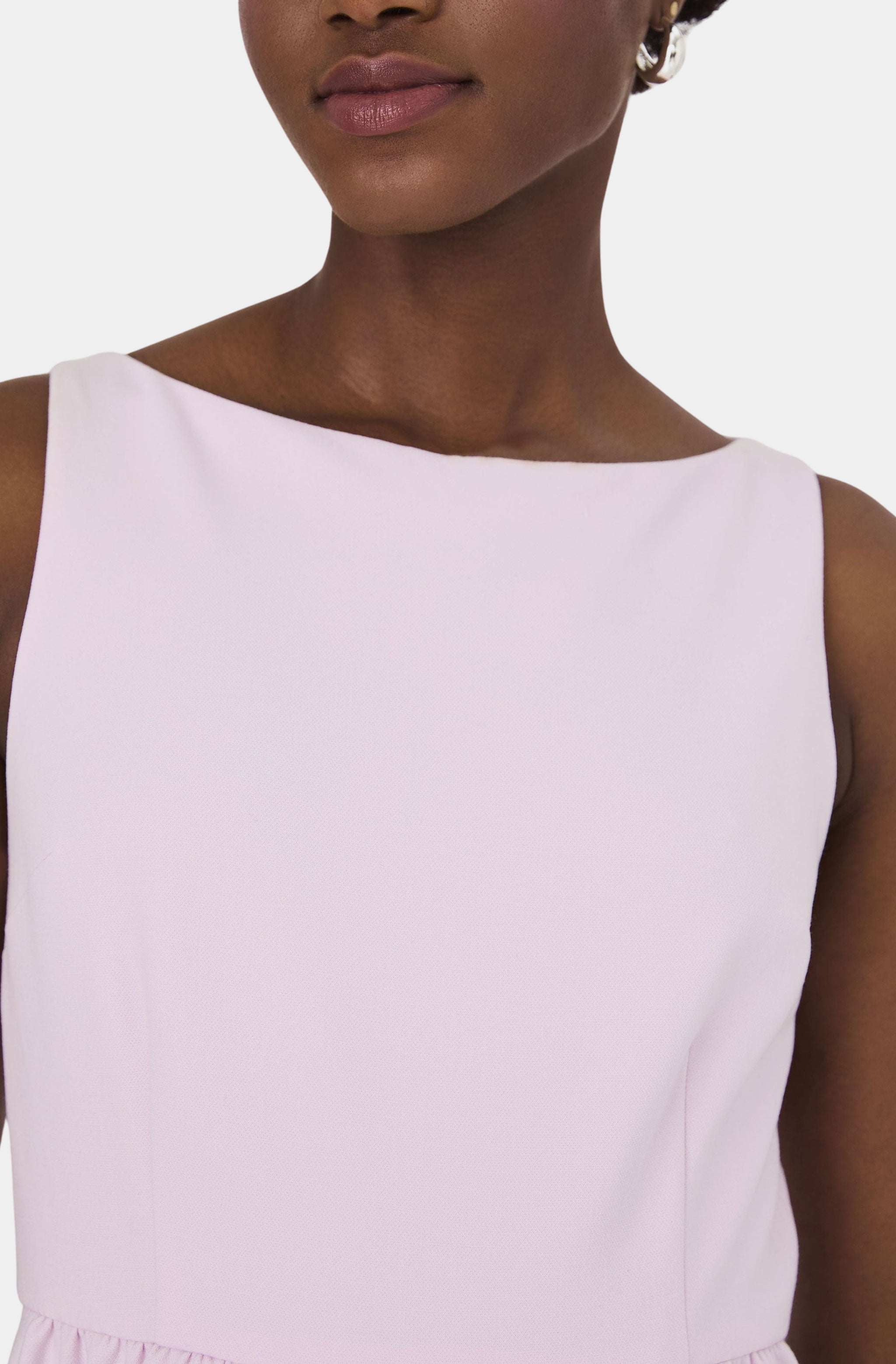 Whisper Boat Neck Mini Dress