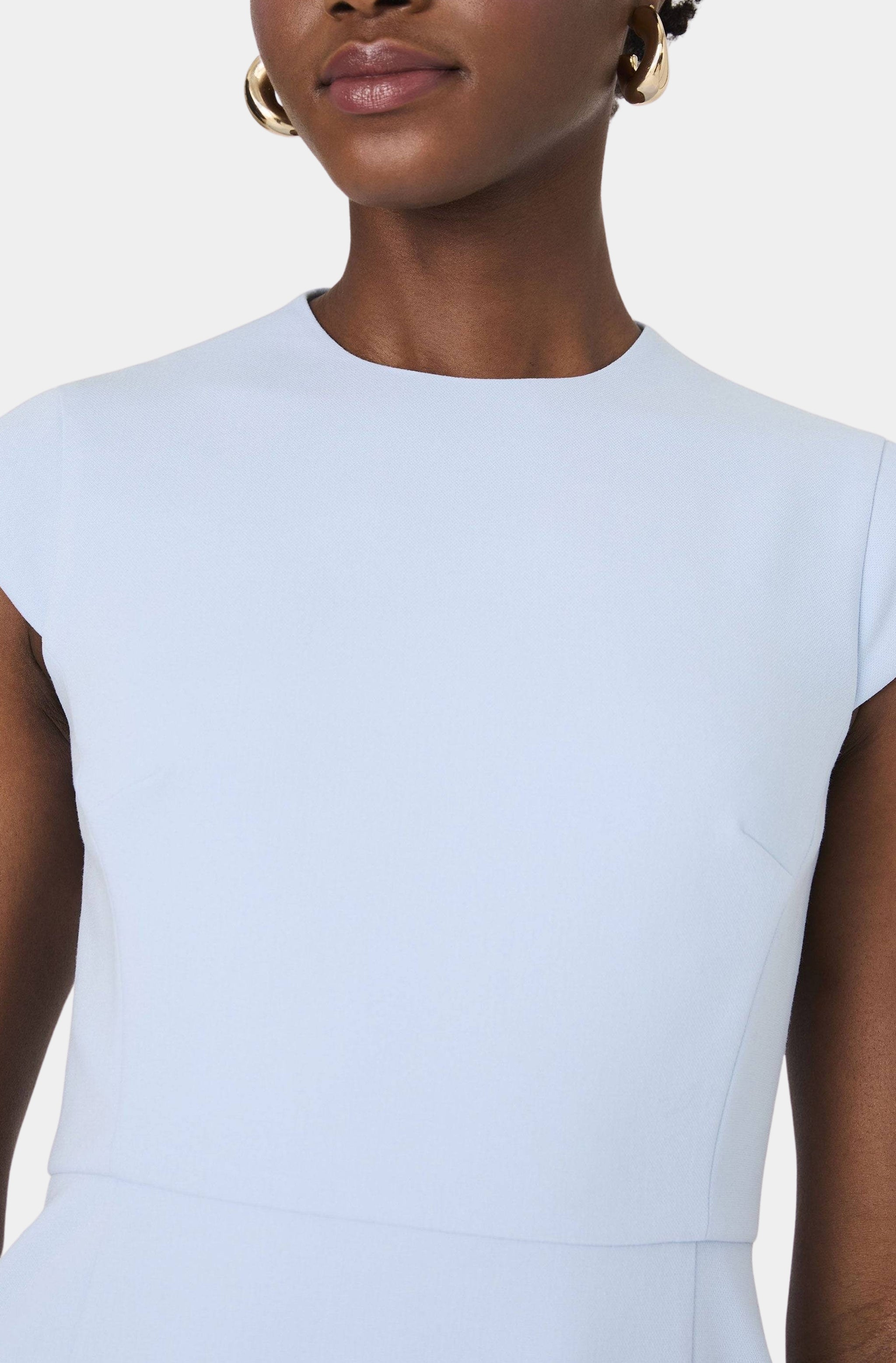 Whisper Mock Neck Mini Dress