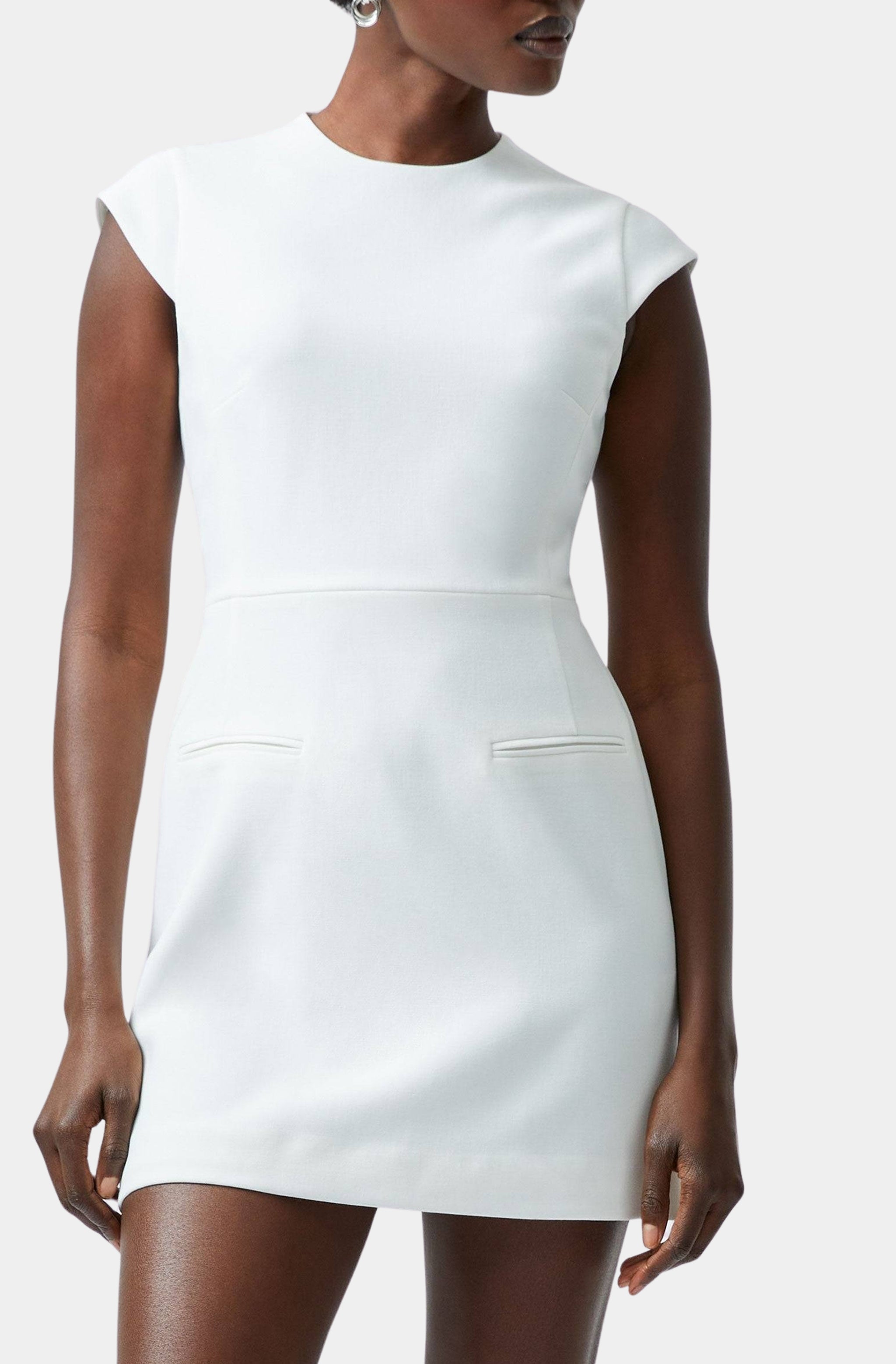 Whisper Mock Neck Mini Dress