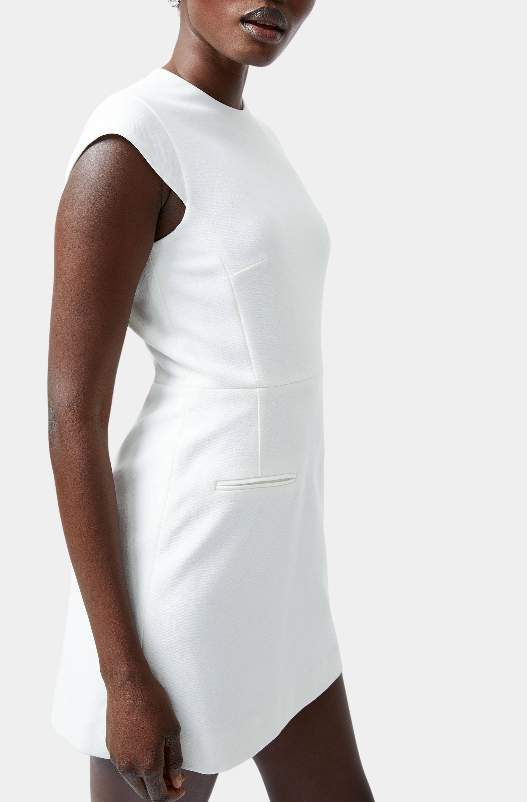 Whisper Mock Neck Mini Dress