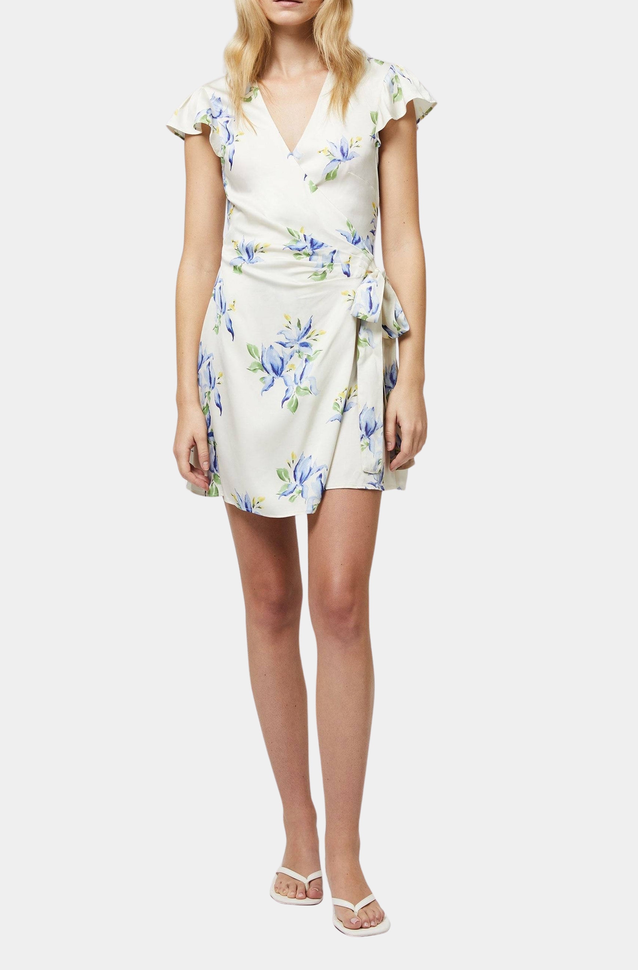 Vivian Ennis Satin Wrap Dress