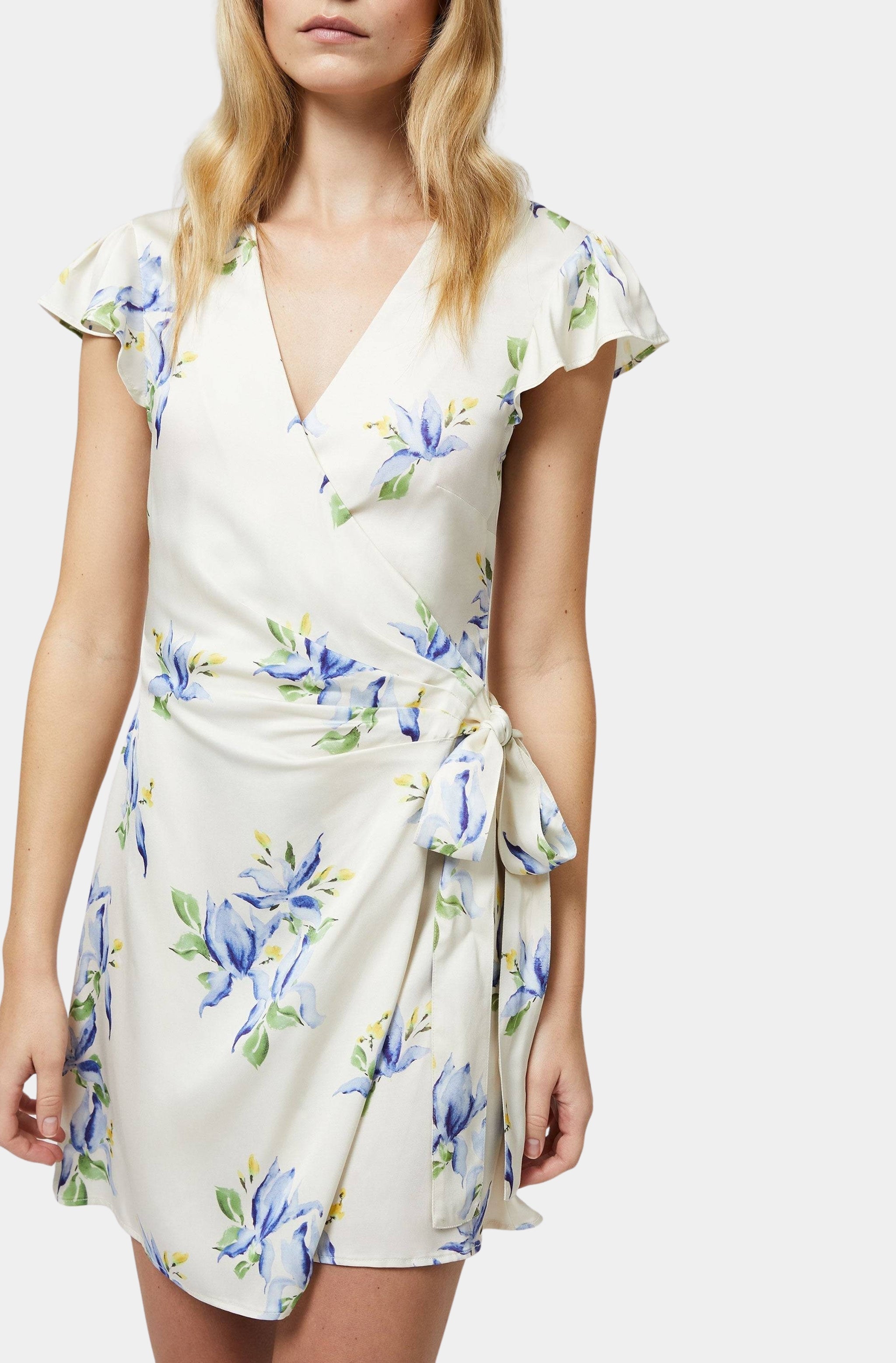 Vivian Ennis Satin Wrap Dress