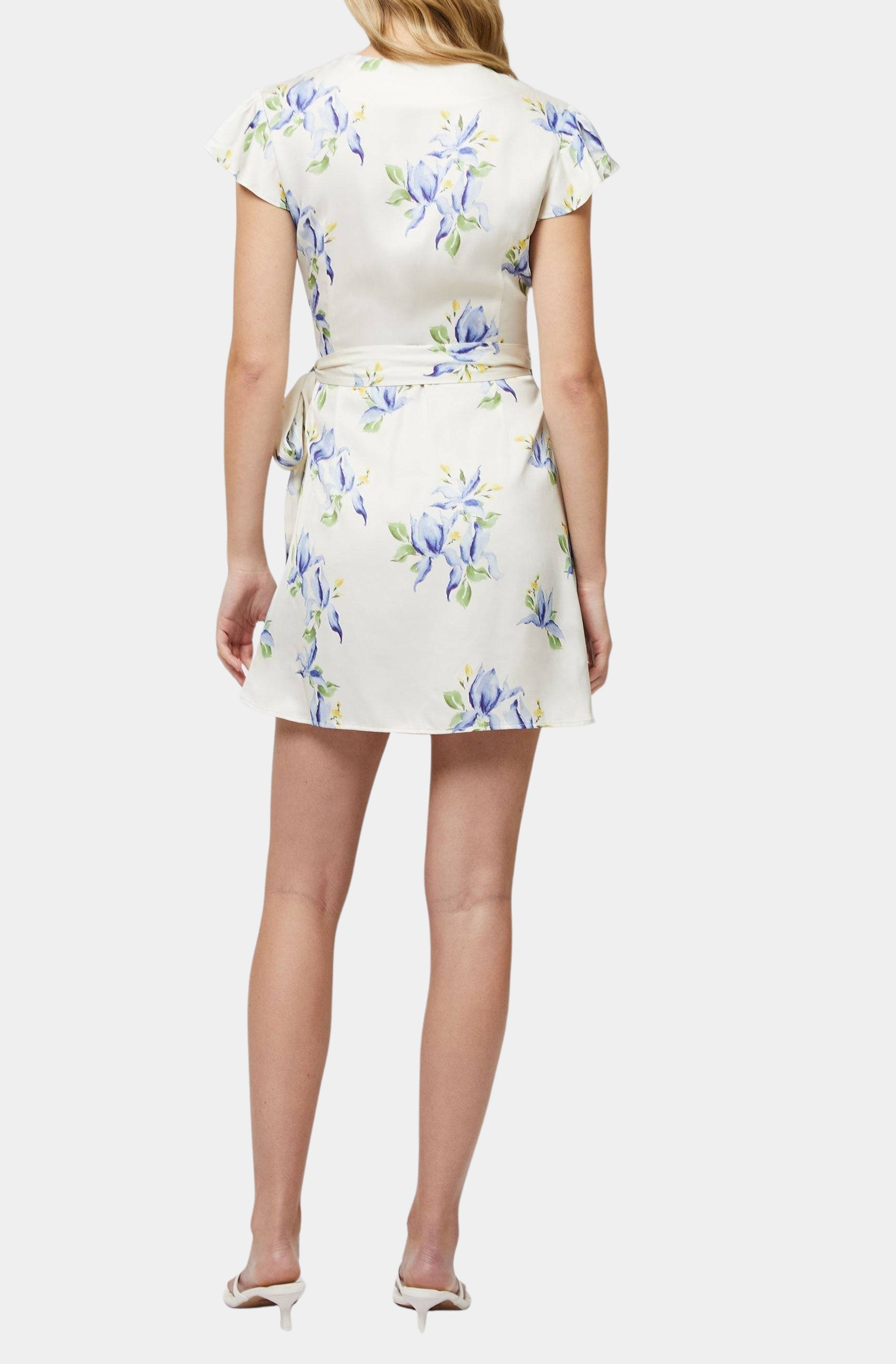 Vivian Ennis Satin Wrap Dress