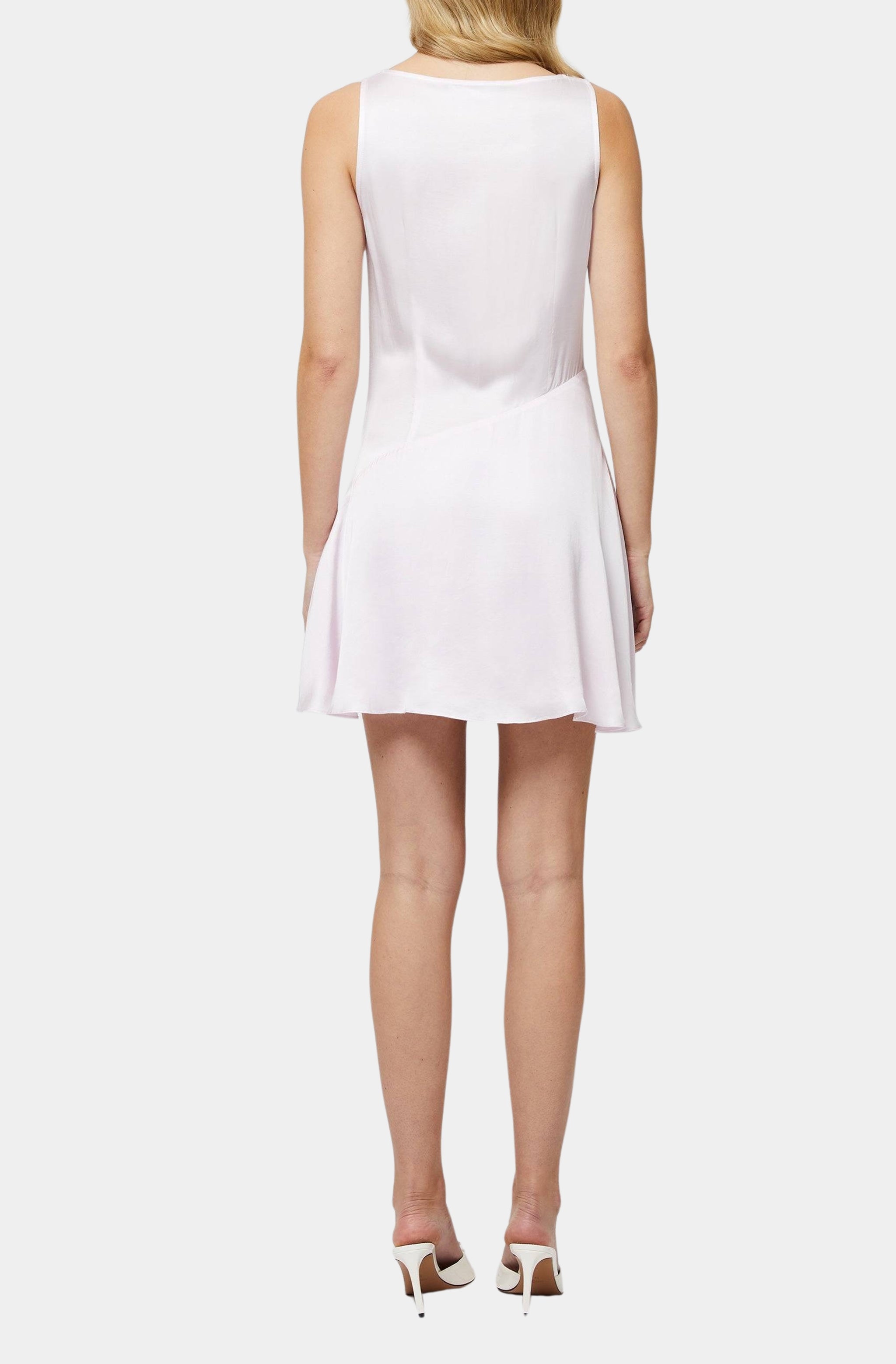 Oona Satin Asymmetrical Mini Dress