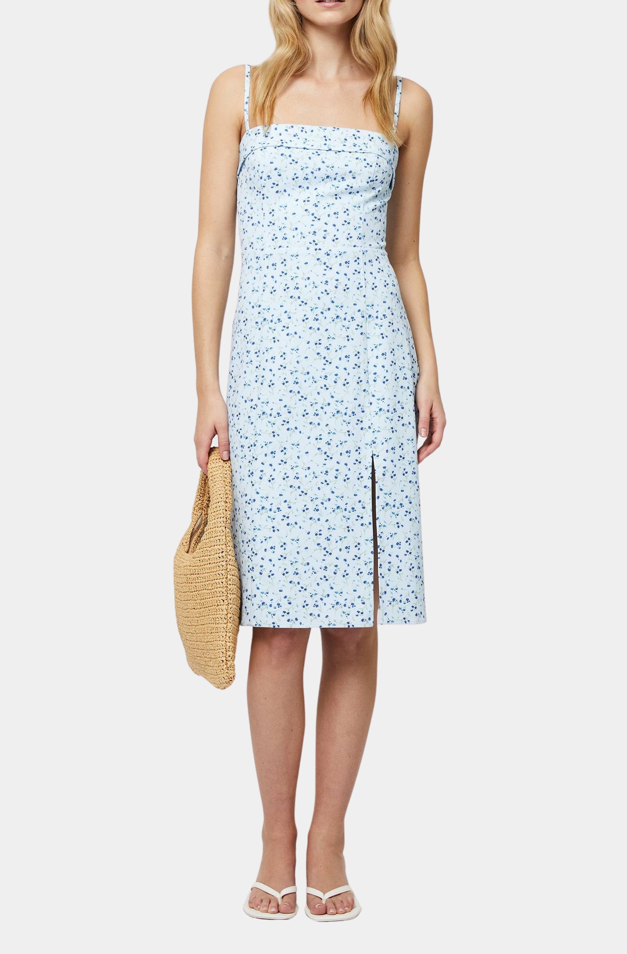 Echo Crepe Strappy Midi Dress
