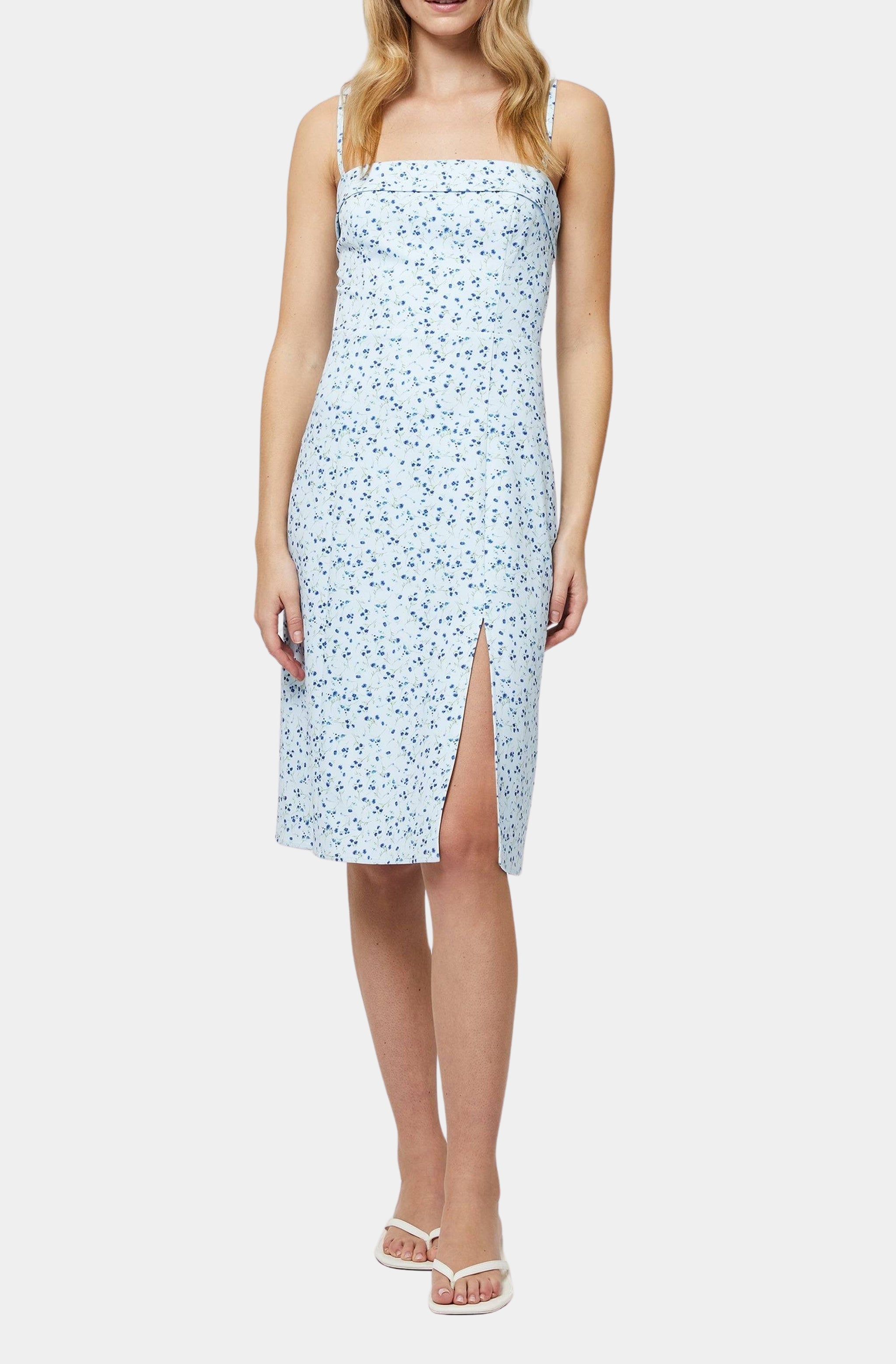 Echo Crepe Strappy Midi Dress