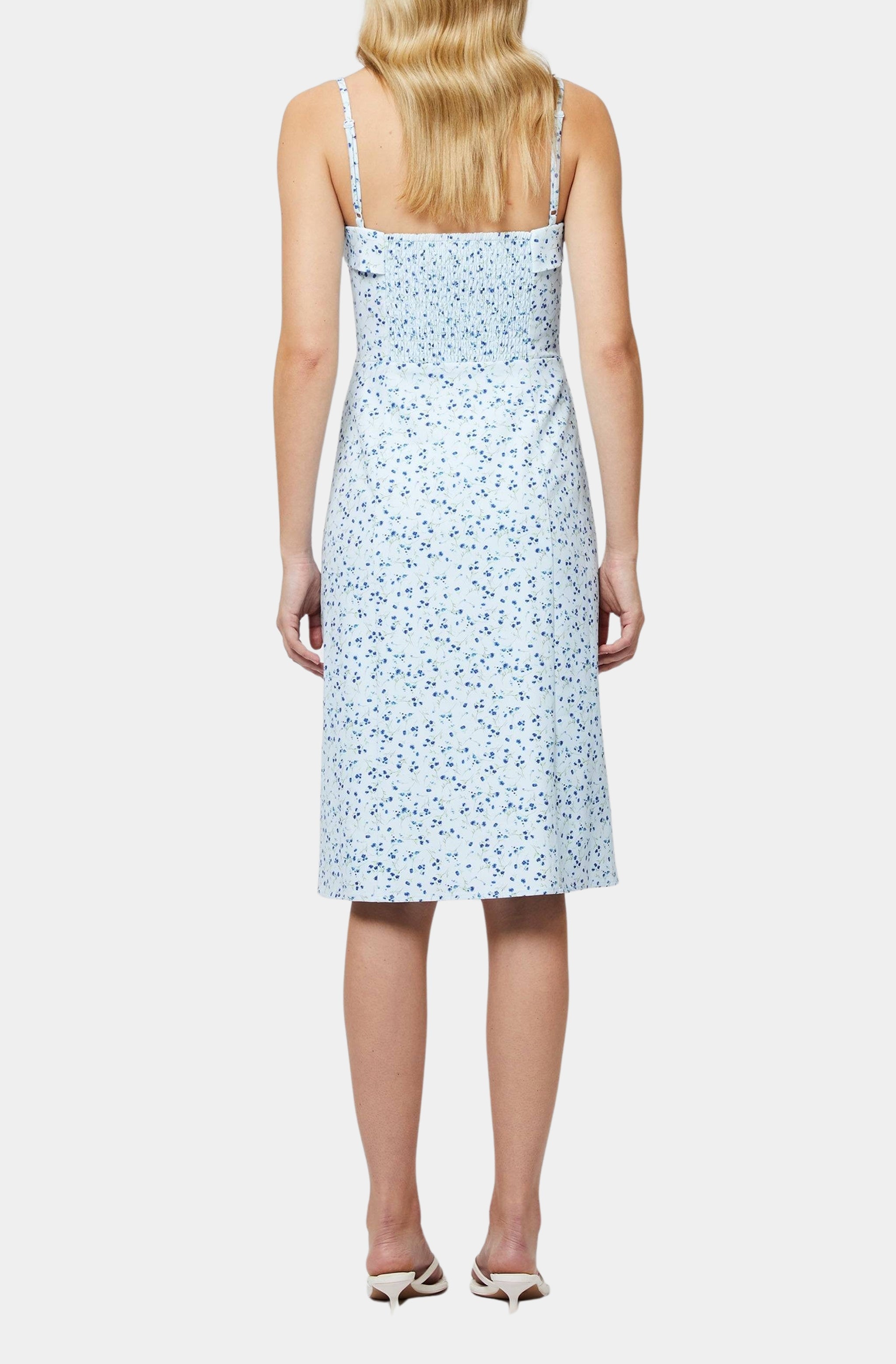 Echo Crepe Strappy Midi Dress