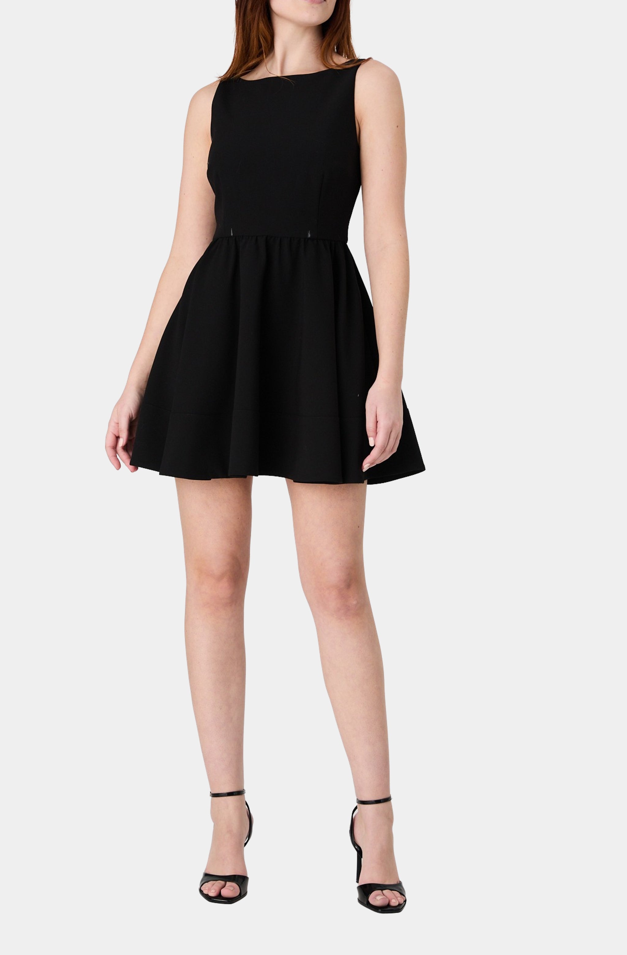 Azra Twill Low Back Mini Dress