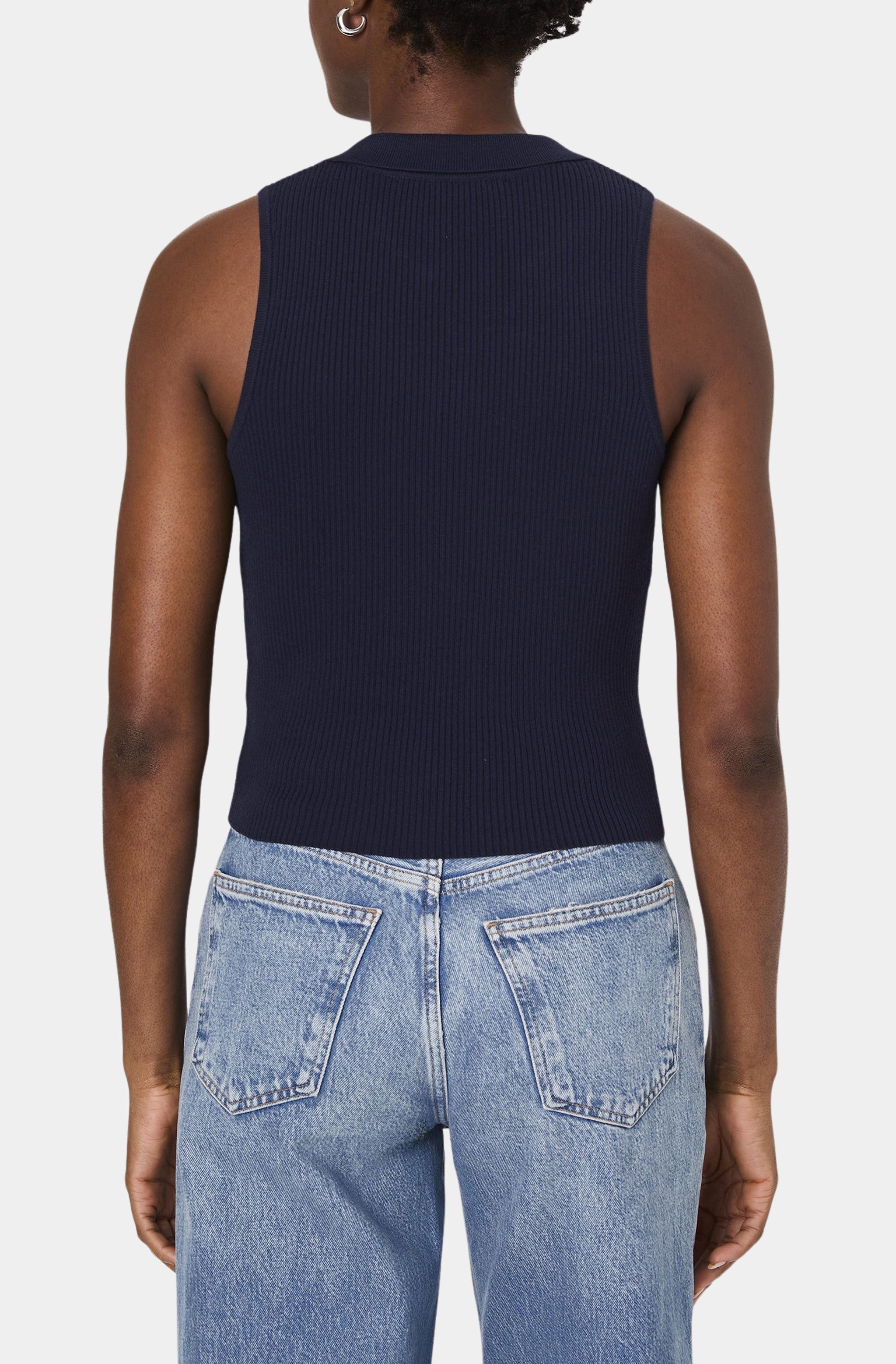 Mozza V Neck Sleeveless Sweater
