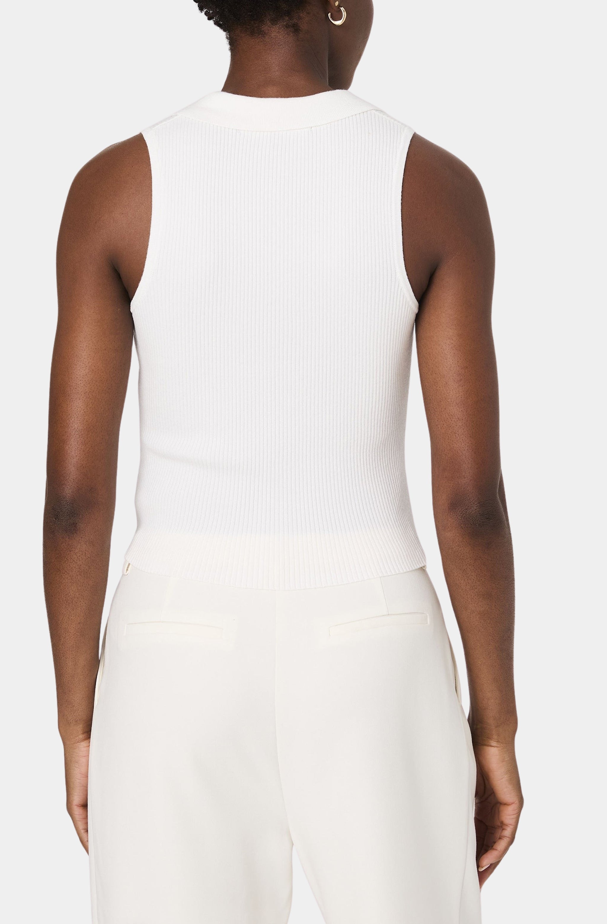 Mozza V Neck Sleeveless Sweater