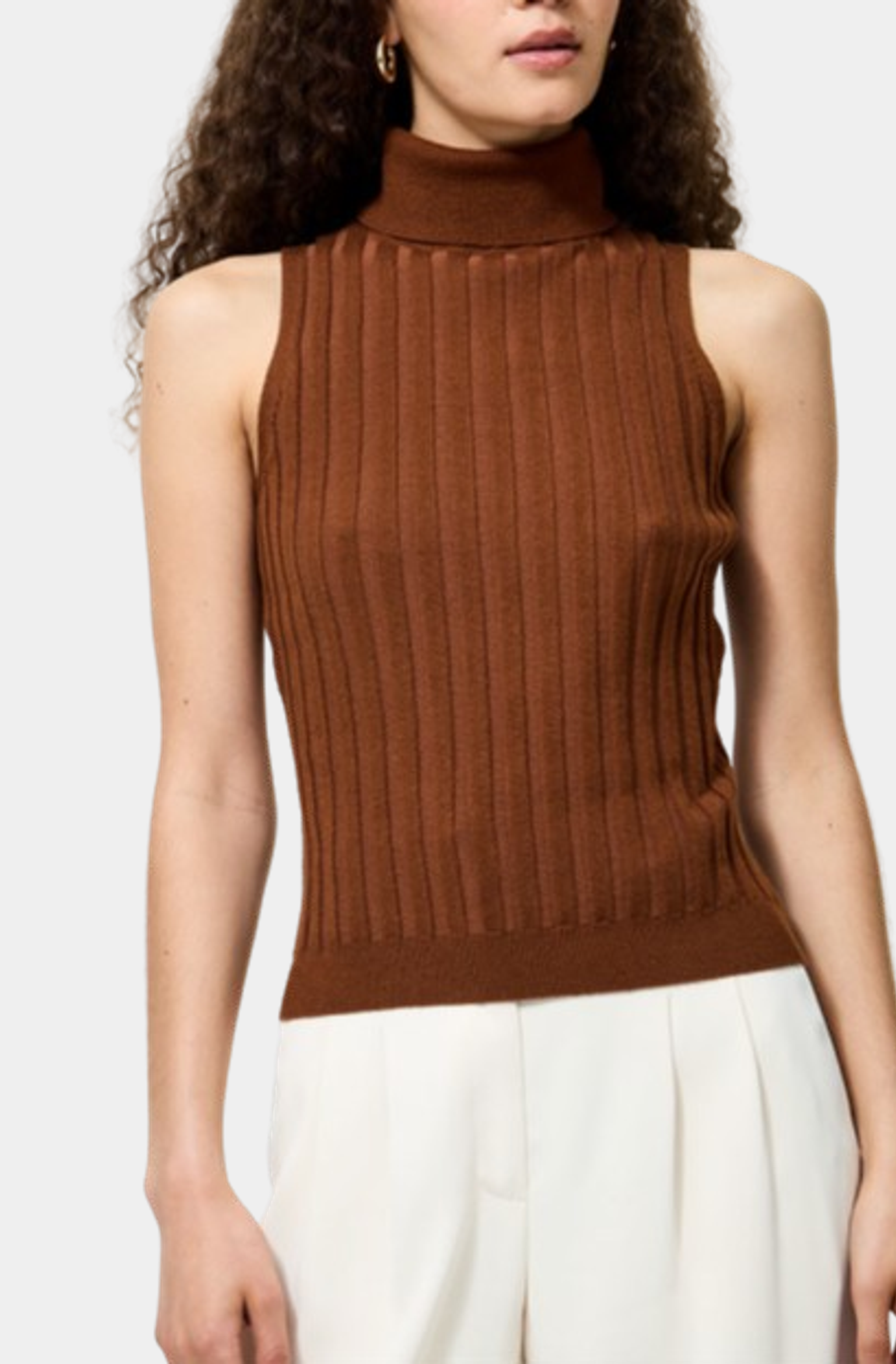 Turtleneck Tank Sweater
