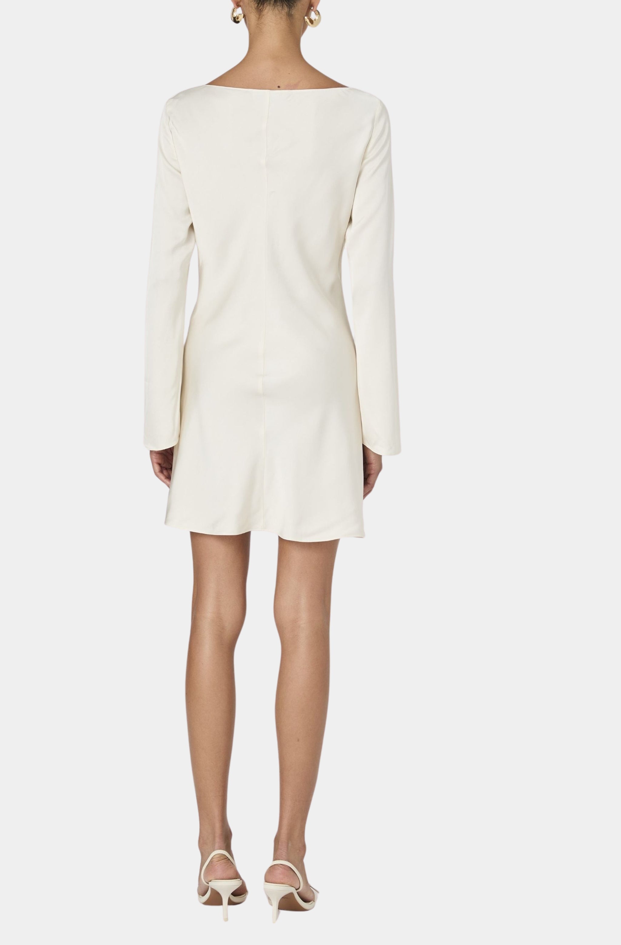 Ennis Satin Longsleeve Mini Dress
