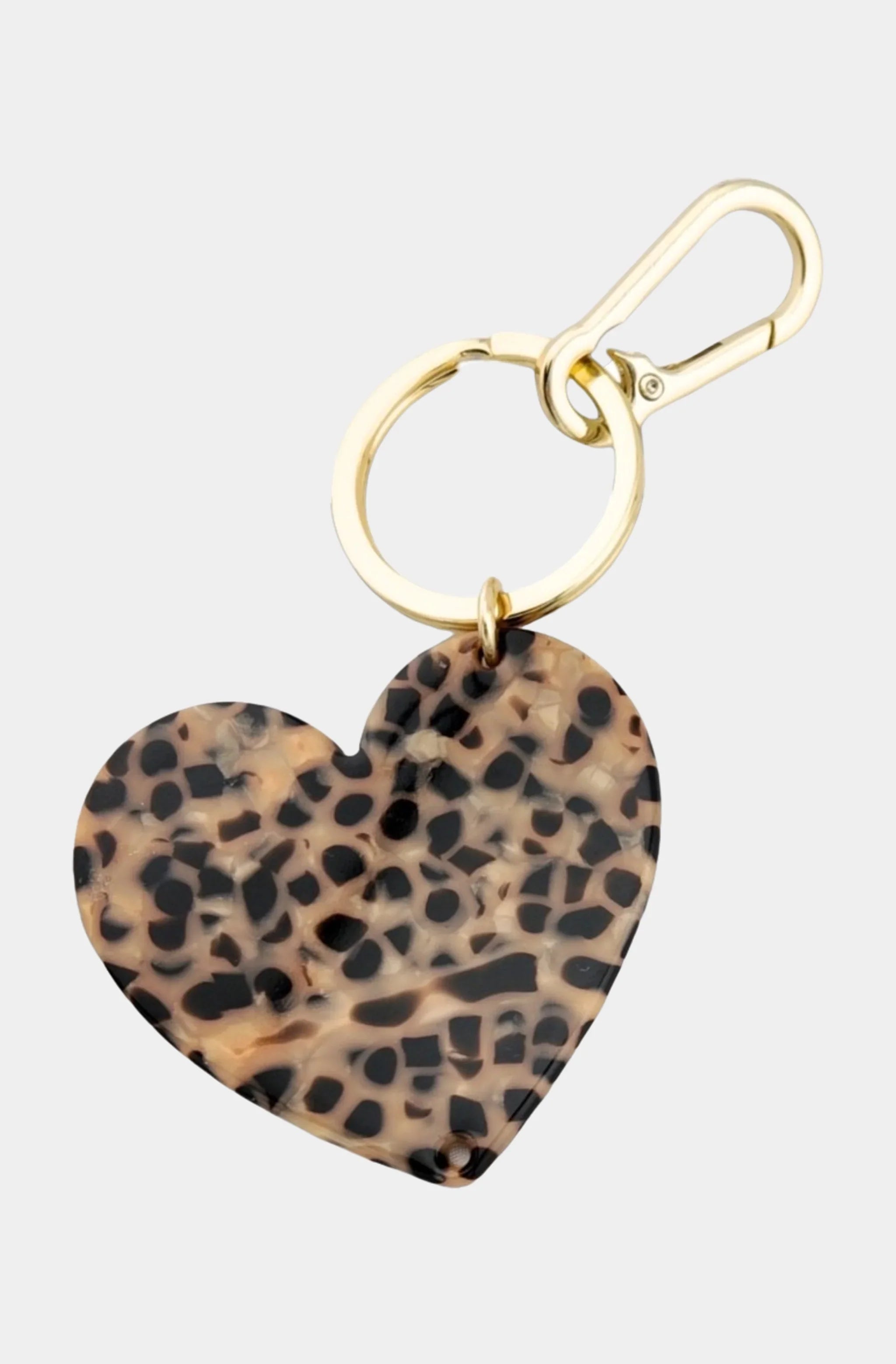 Handmade Heart Bag Charm Keychain