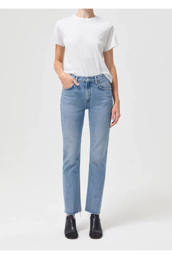 Cherie High Rise Straight Jean