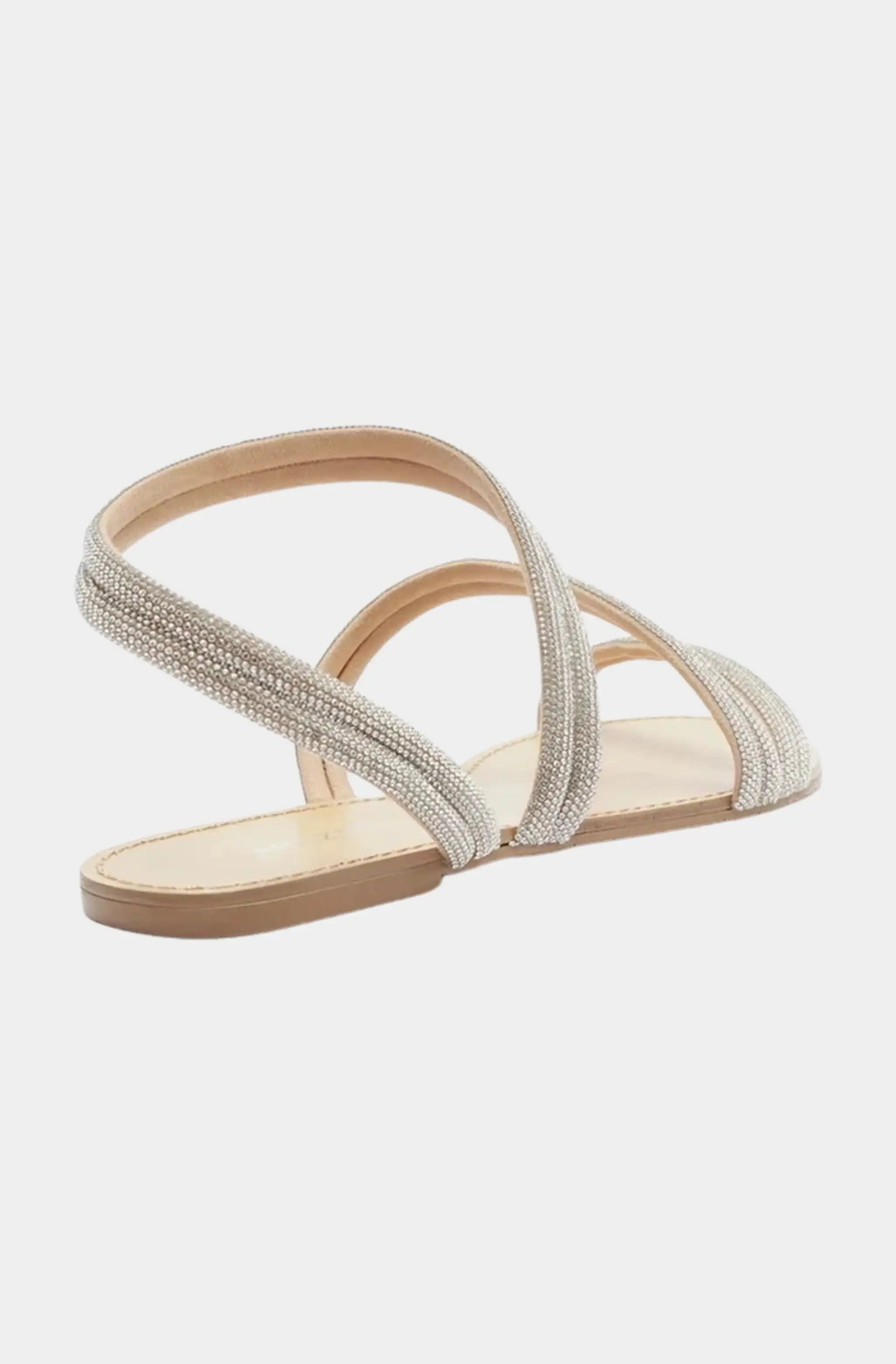 Mikayla Rhinestone Flat Sandal