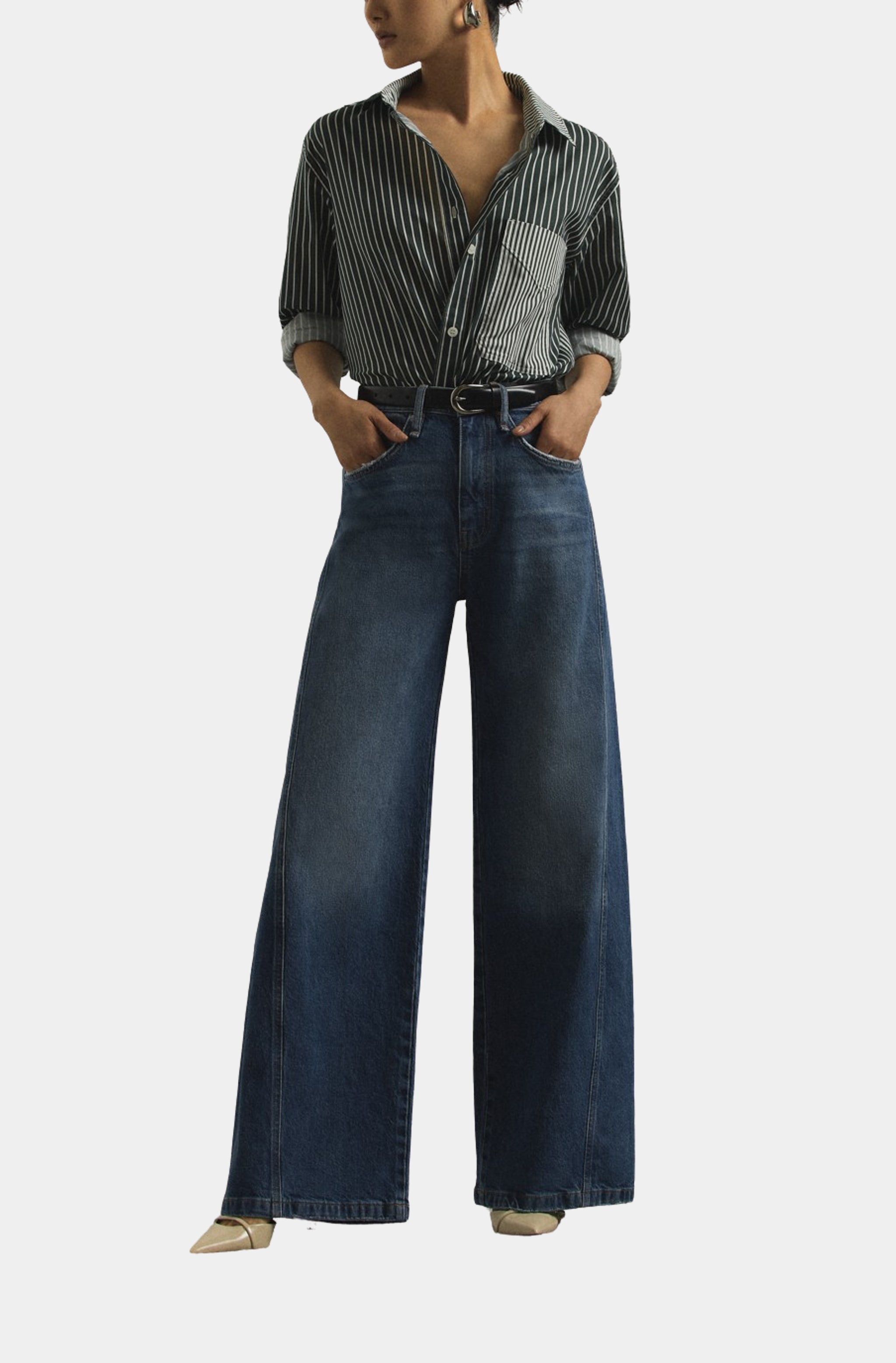James High-Rise Wide Leg w/ Seaming