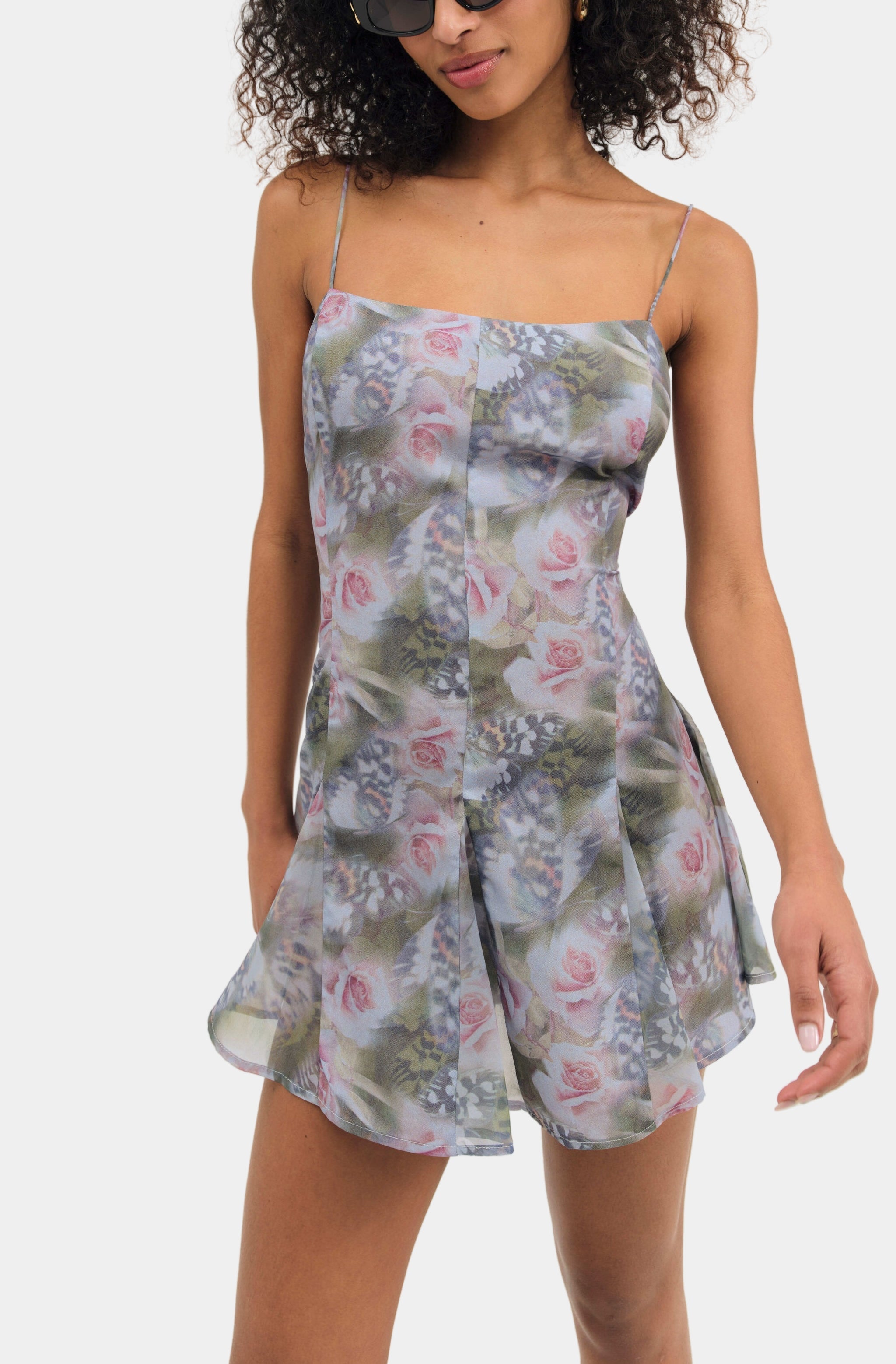 Fallen Floral Mini Dress
