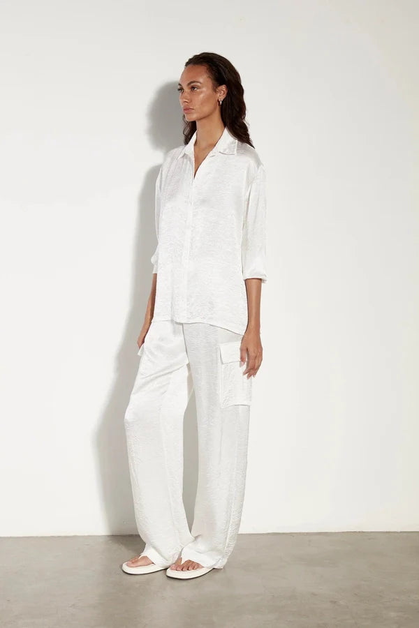 Textured Satin Shirt