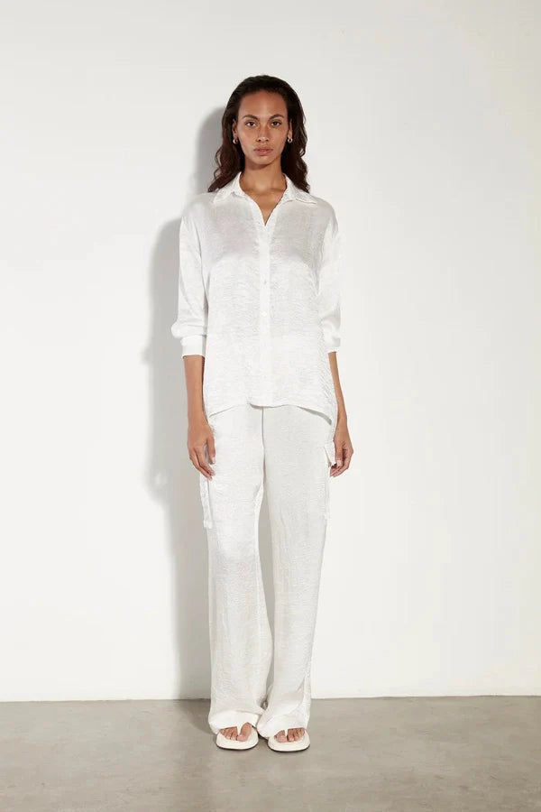 Textured Satin Shirt