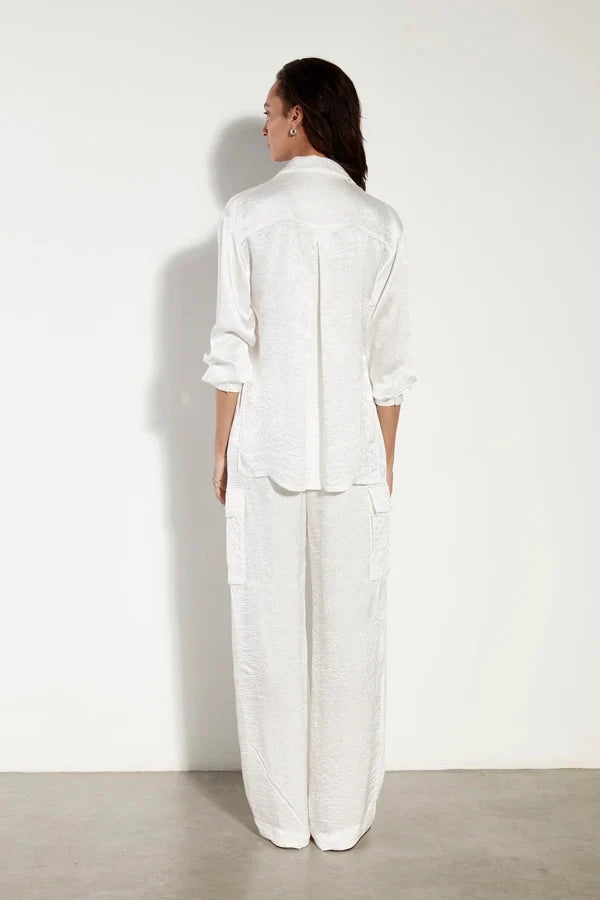 Textured Satin Shirt
