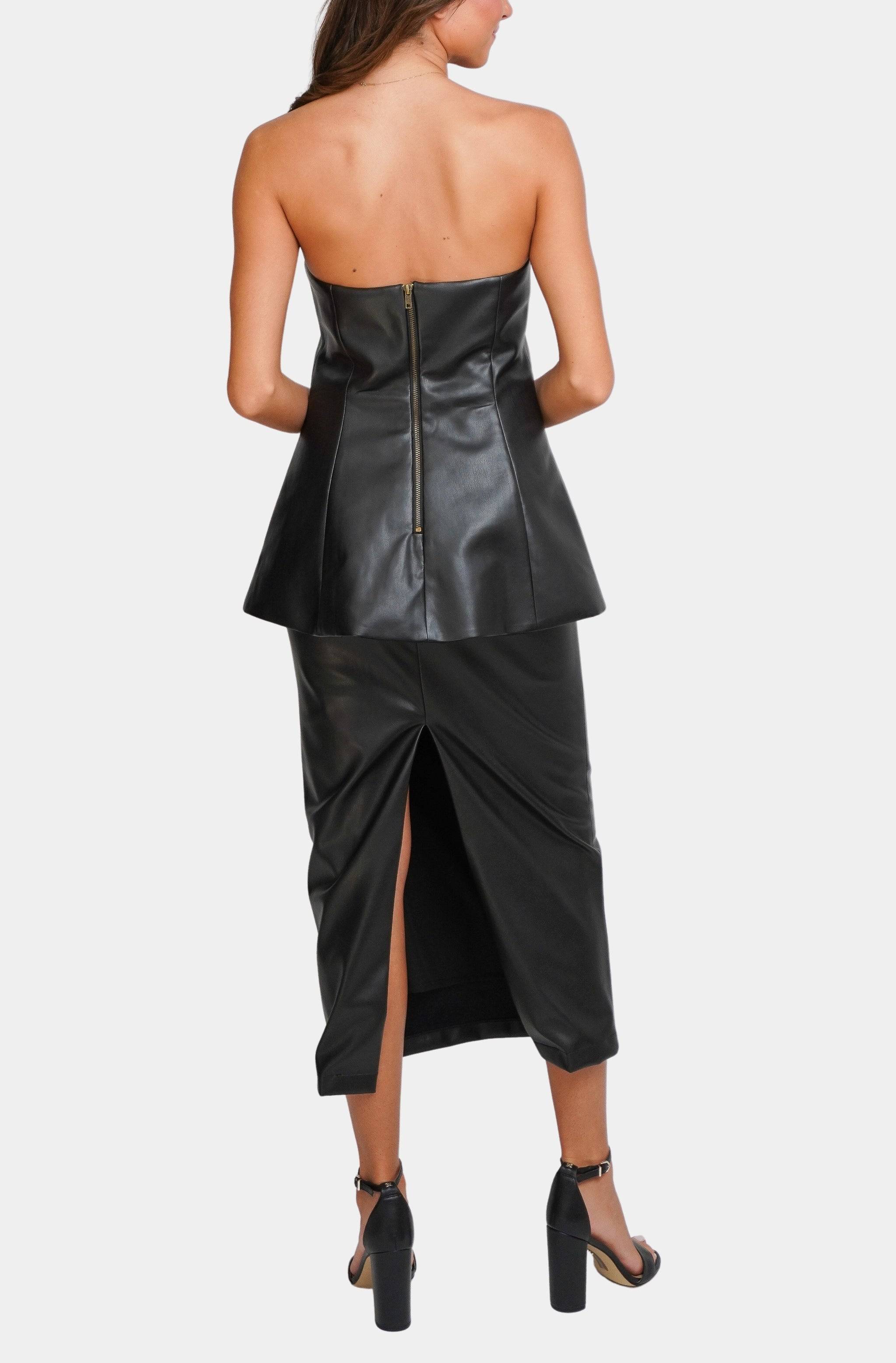 Brigitte Leather Top