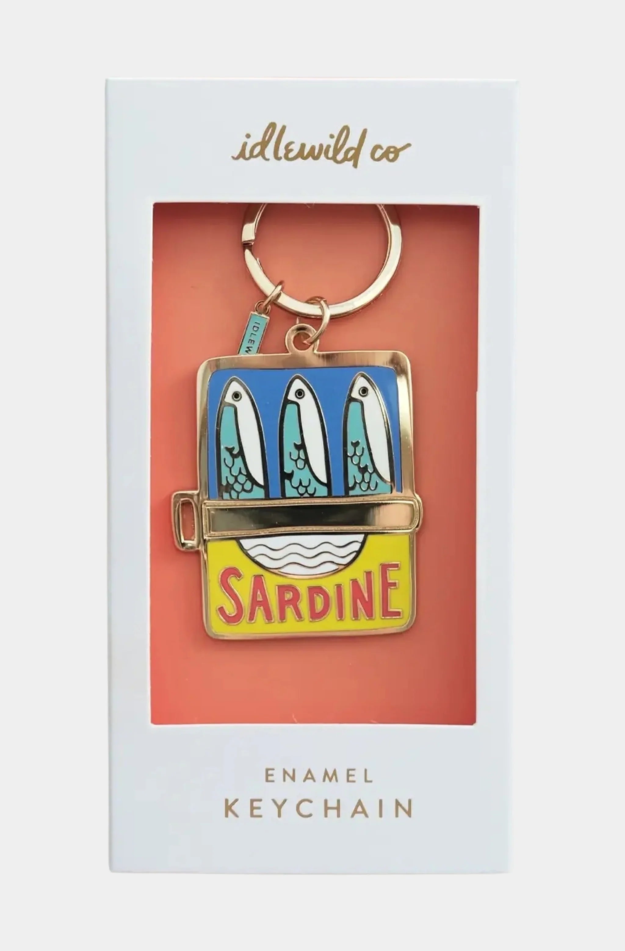 Tinned Fish Enamel Keychain