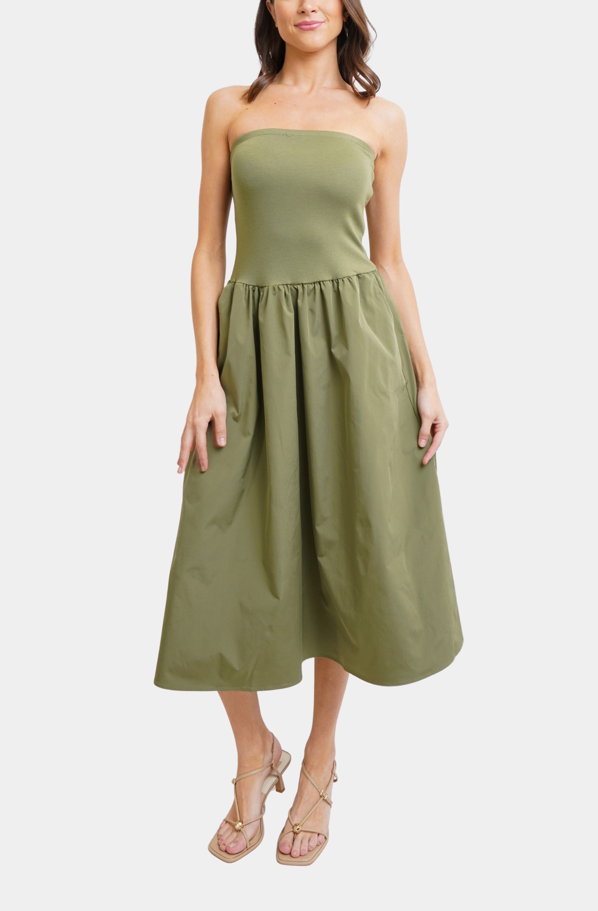 The Tube Top Midi Dress