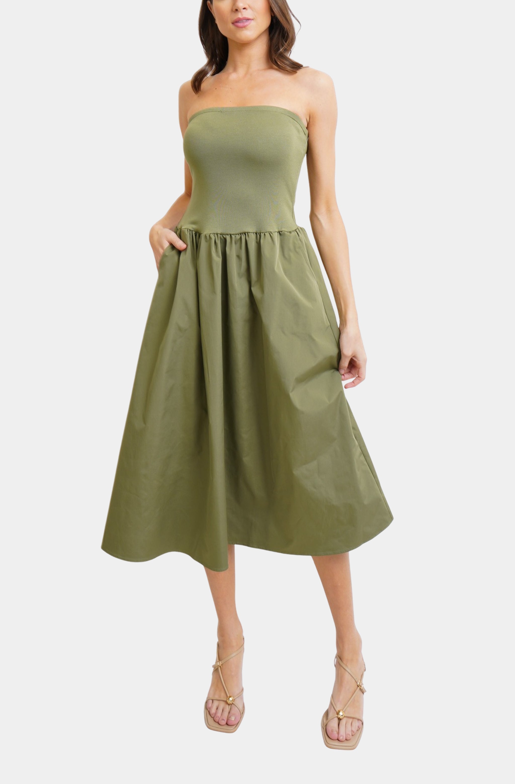 The Tube Top Midi Dress