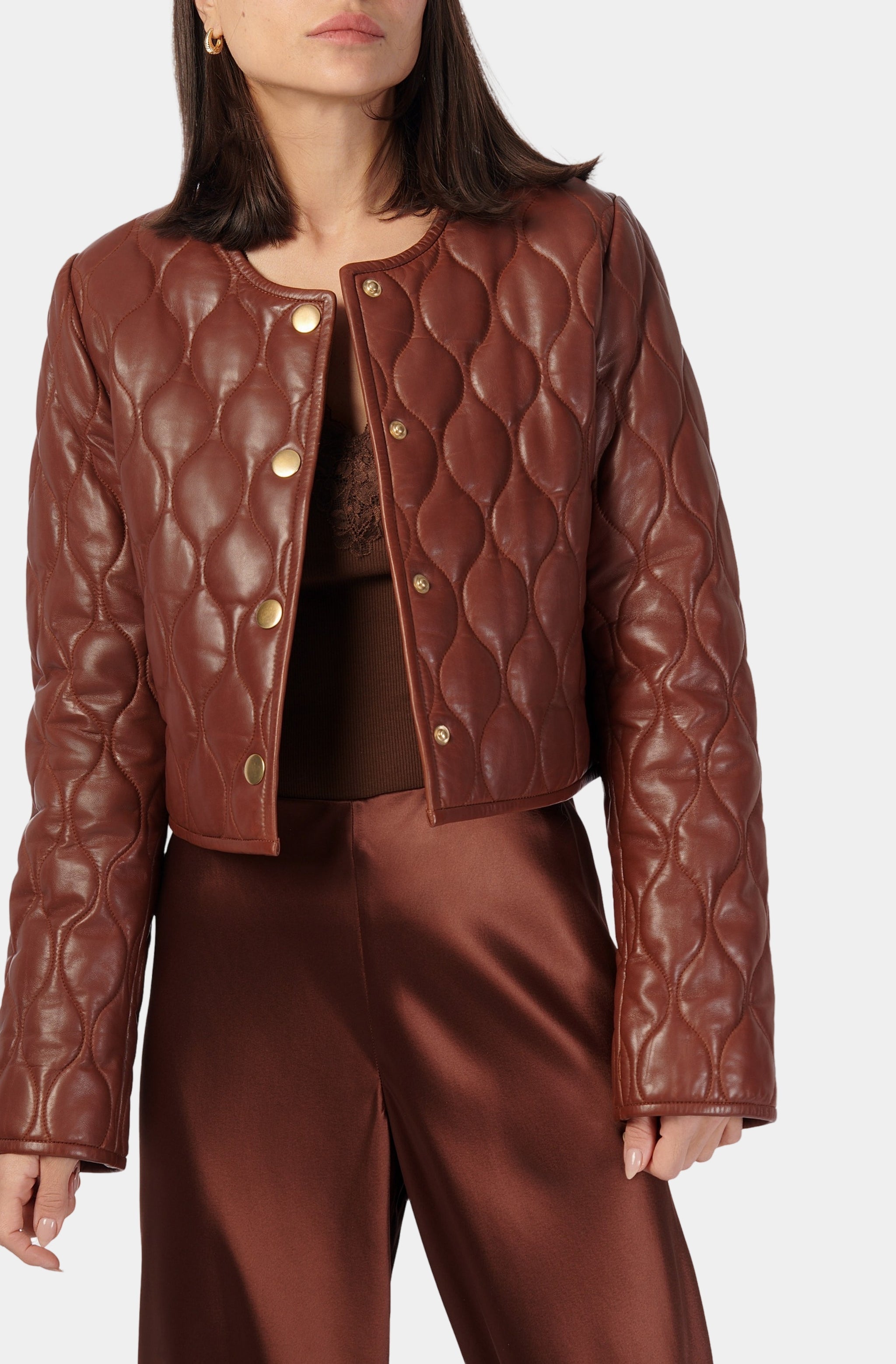 Wanda Genuine Leather Jacket