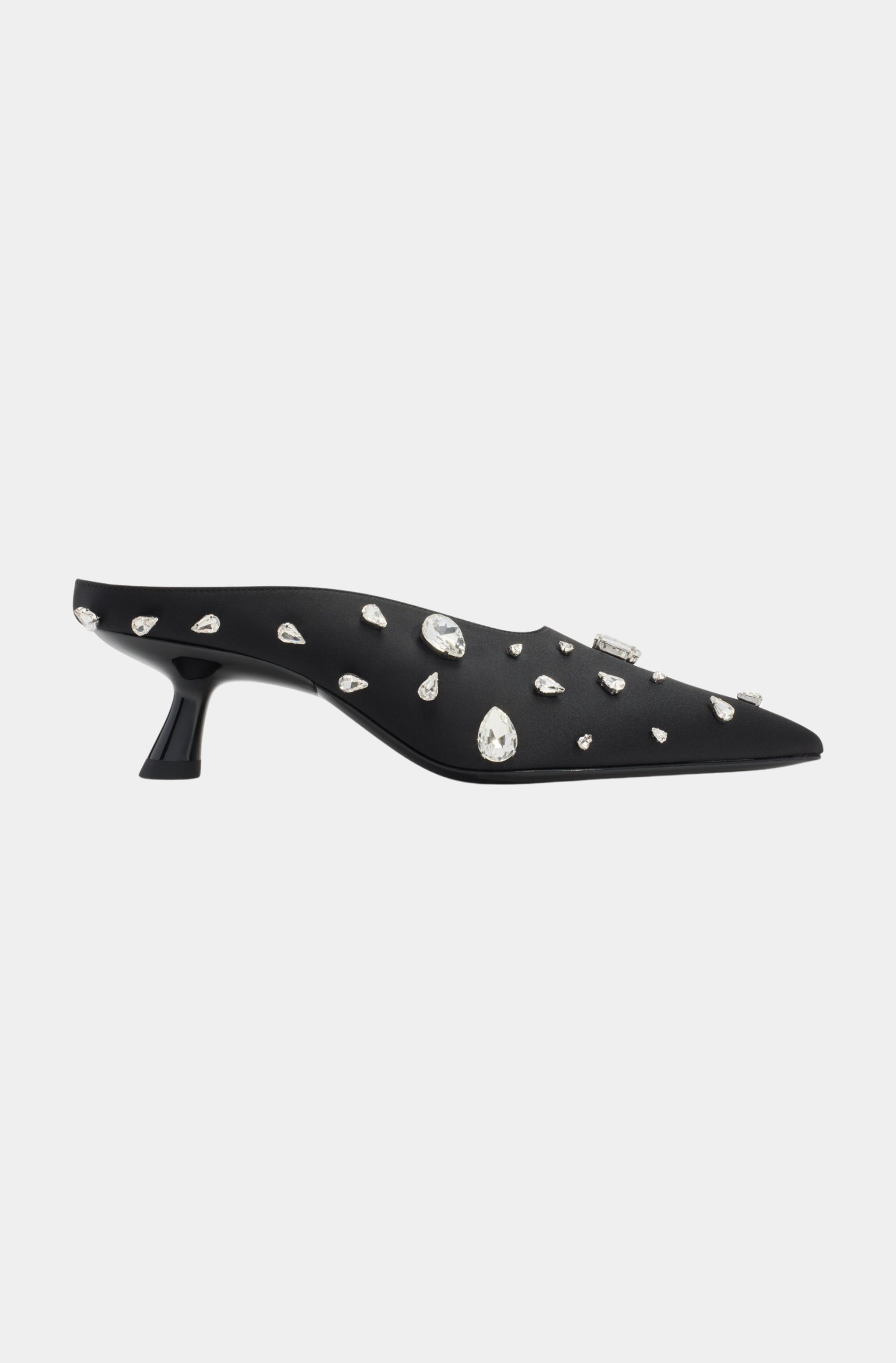 Teardrop Crystal Pointed Gala Mule