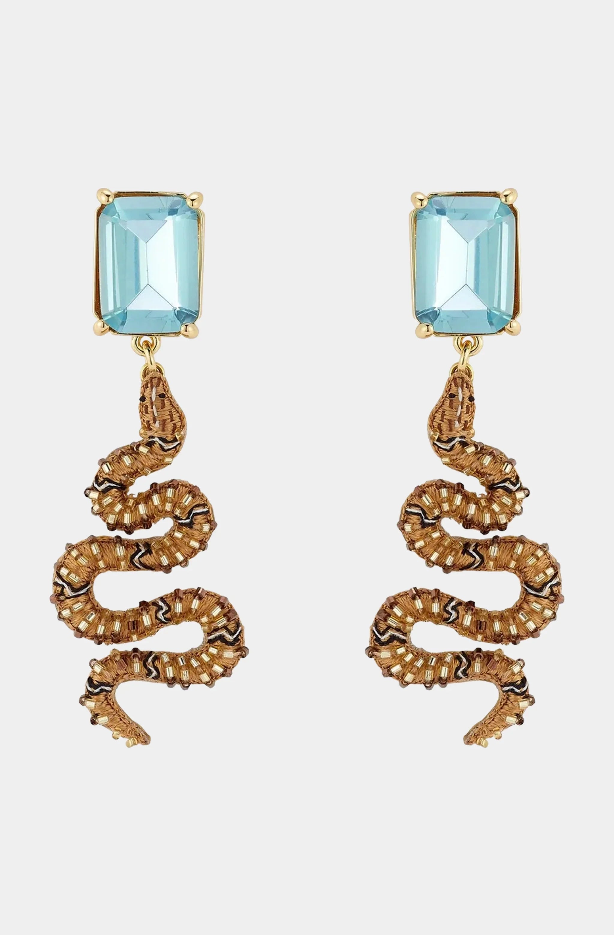 Snake Drop Earrings