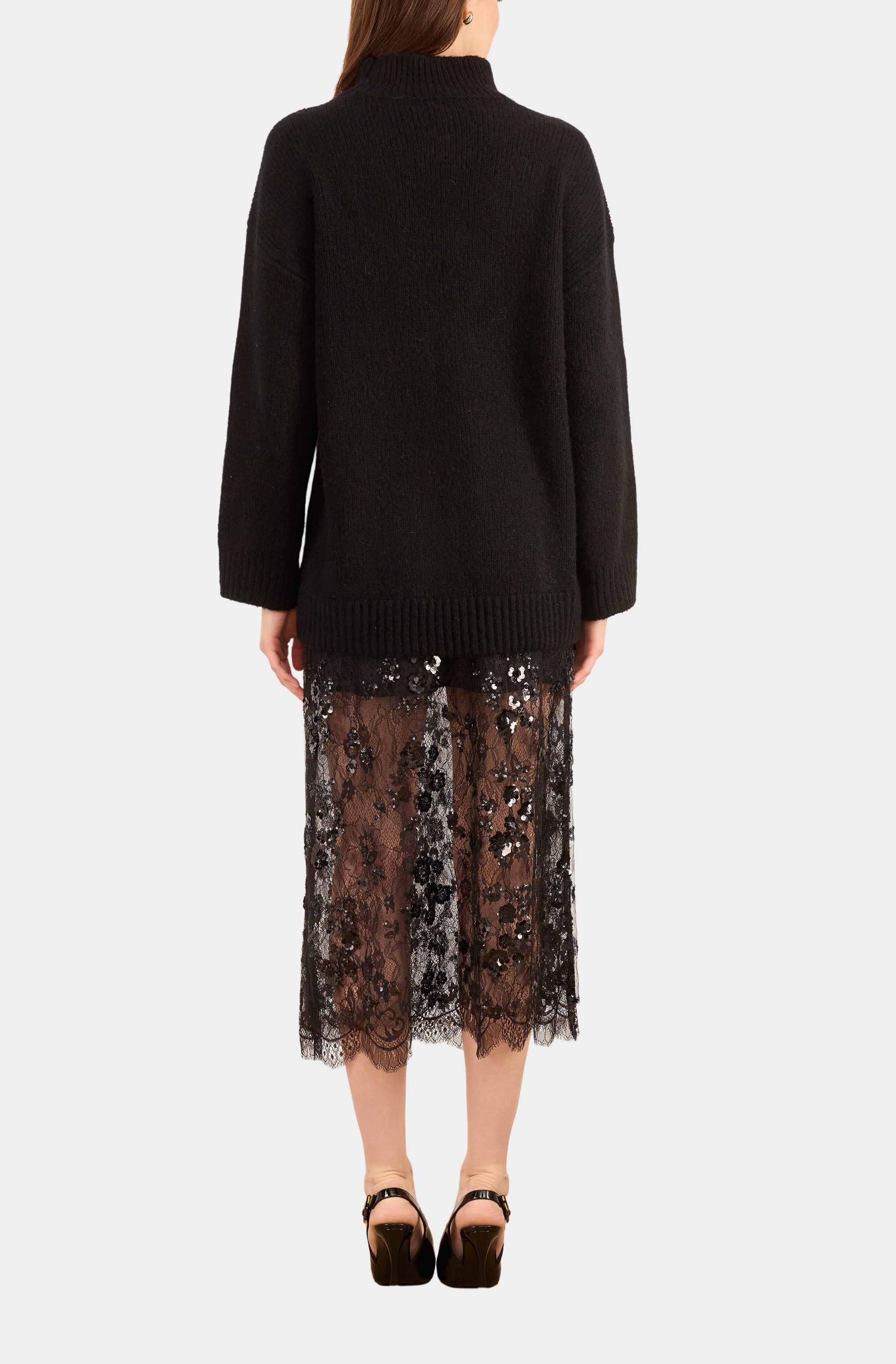 Aylin Sequin Lace Skirt